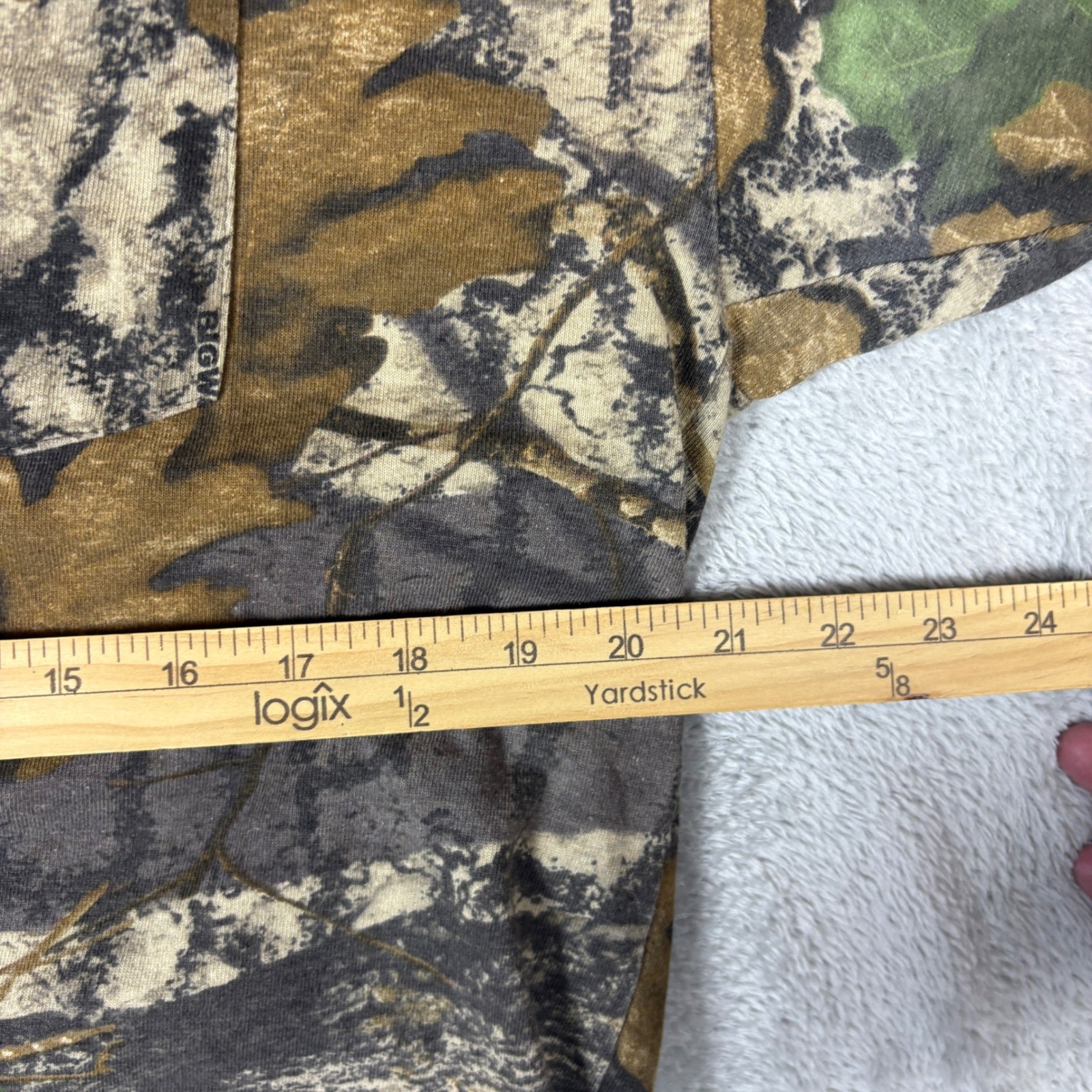 Jerzees Shirt Mens Large Outdoors Camo Pocket Tee Hunting Fishing Camouflage