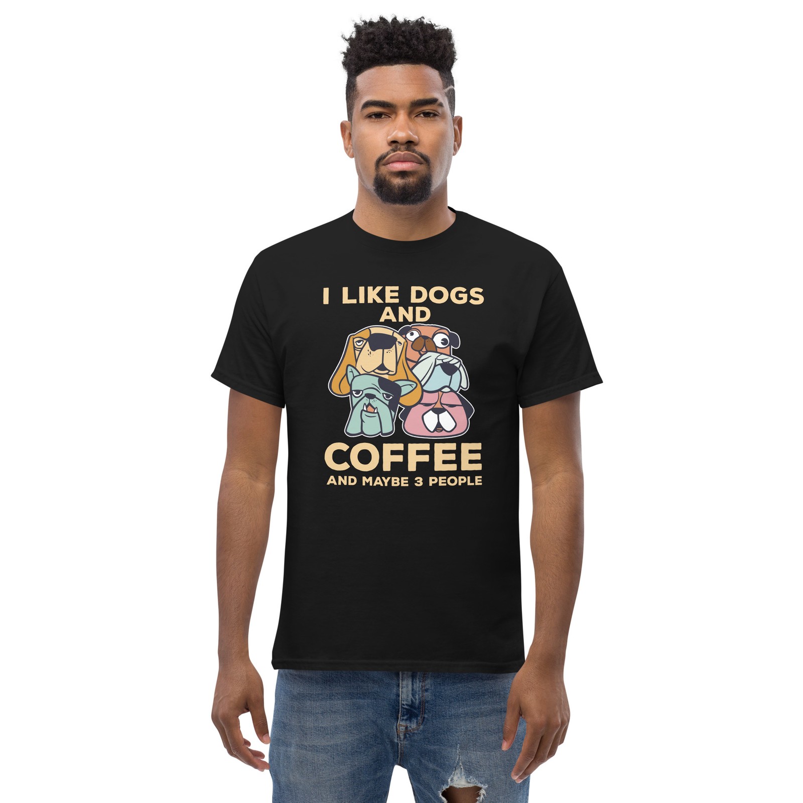 I Like Dogs and Coffee and Maybe 3 People – Funny Dog Lover Design