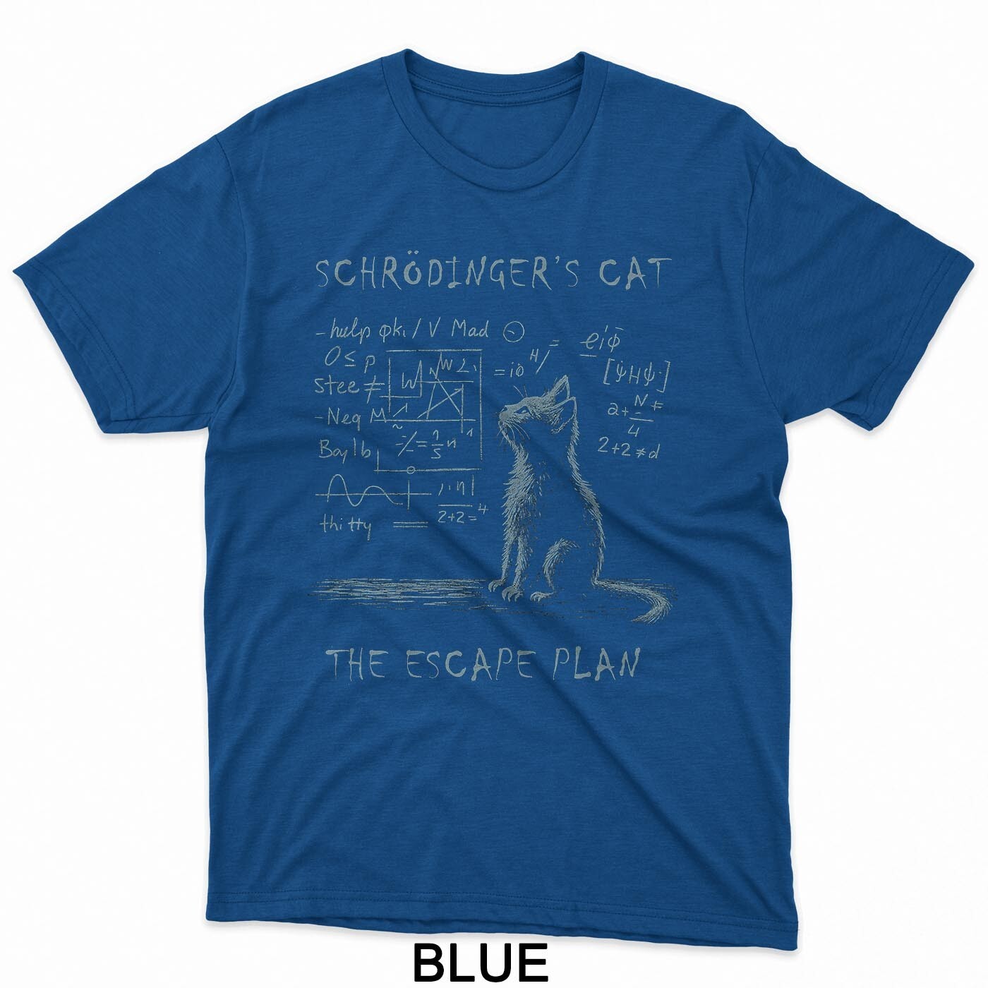 Funny Schrodinger’s Cat Nerd Scientific Math Physics Humor T-Shirt