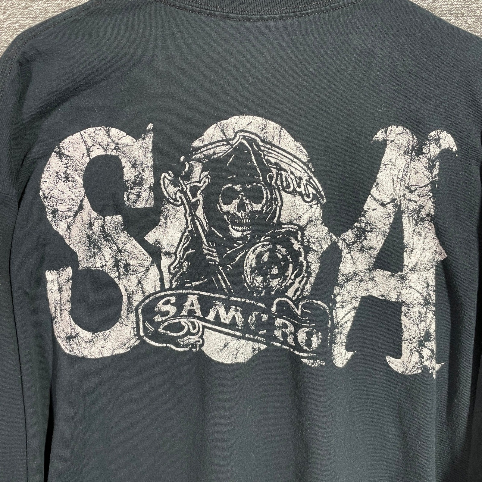 Sons of Anarchy Shirt Mens 2XL SAMCRO Long Sleeve Black SOA Reaper Graphic
