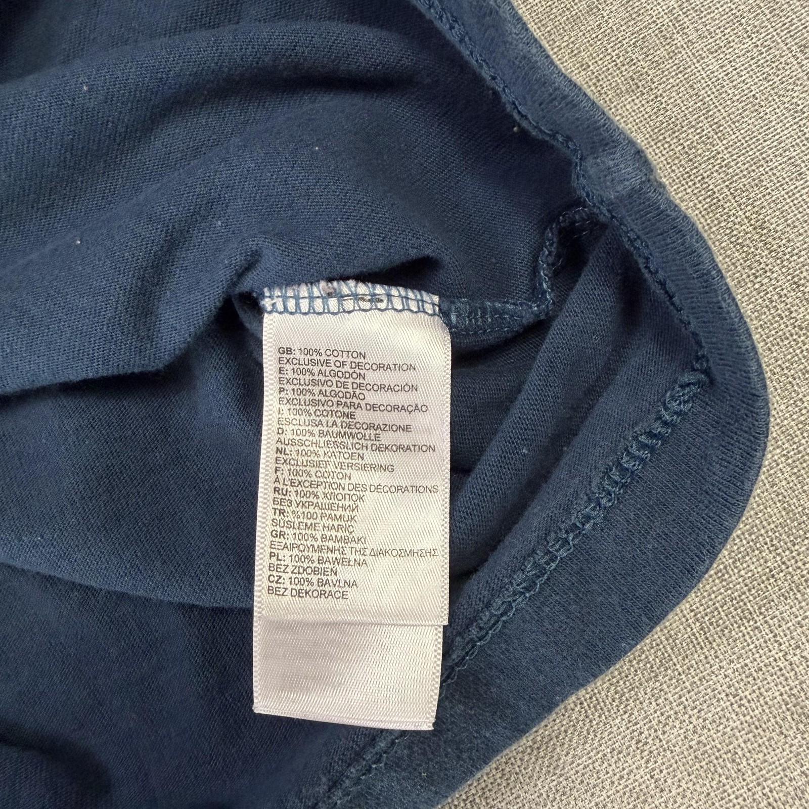 The North Face Shirt Mens Large Blue Crew Neck Short Sleeve Pack Van Graphic