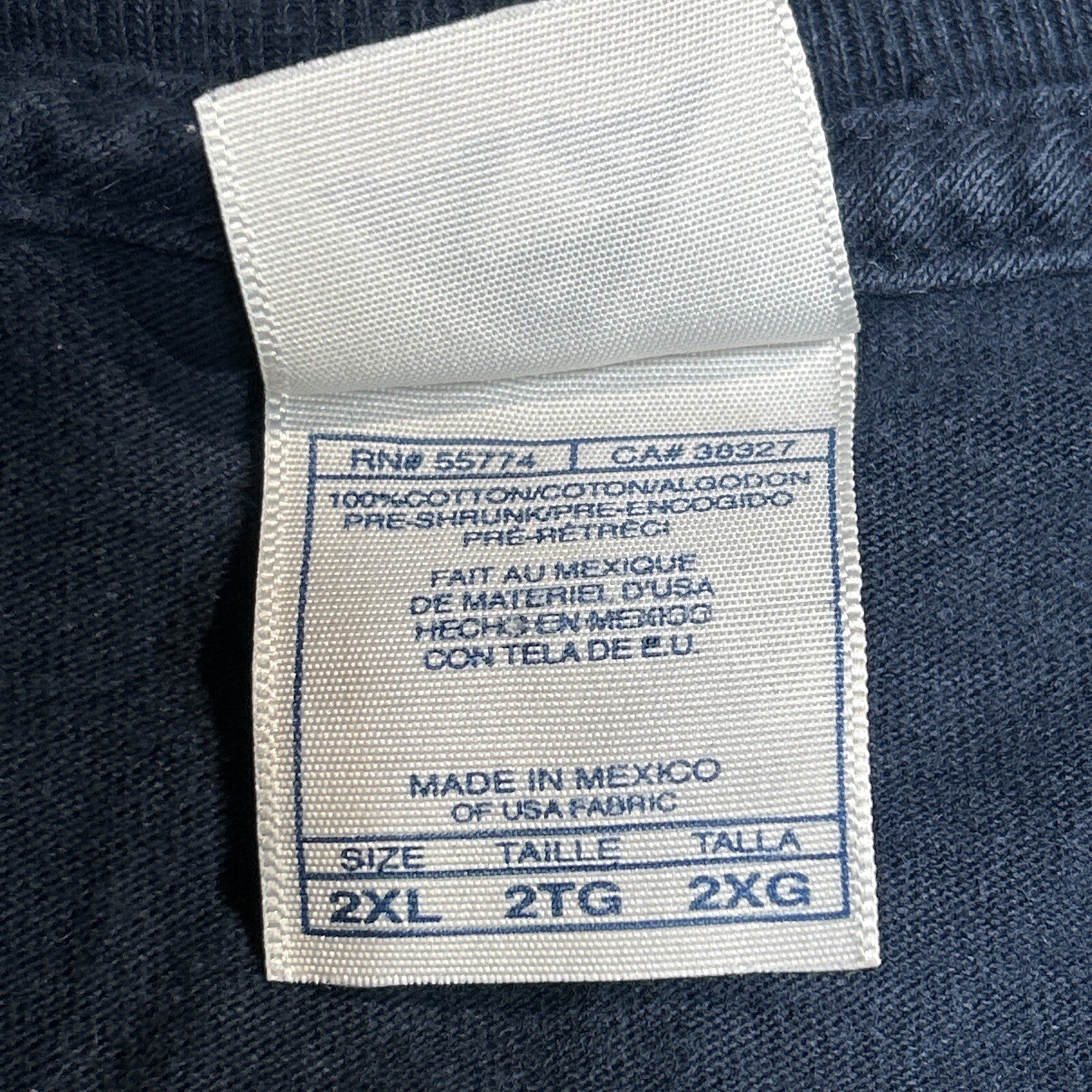 Vintage FBI ‘Female Body Inspector’ T Shirt Mens 2XL Long Sleeve Navy Cotton Y2K