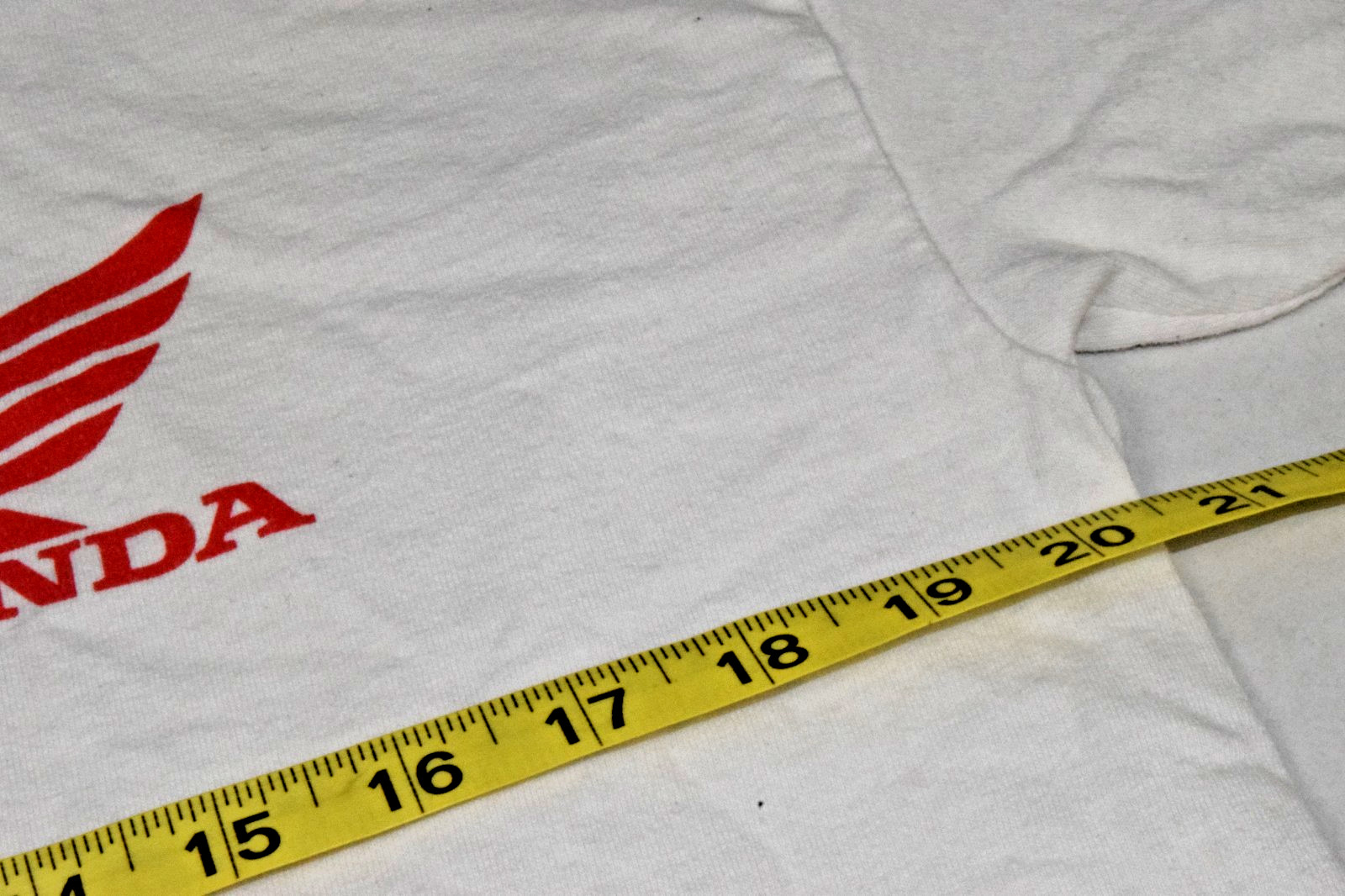 Vintage T-Shirt Gildan Size M Honda I Wanna Ride Slogan White Cotton 2012