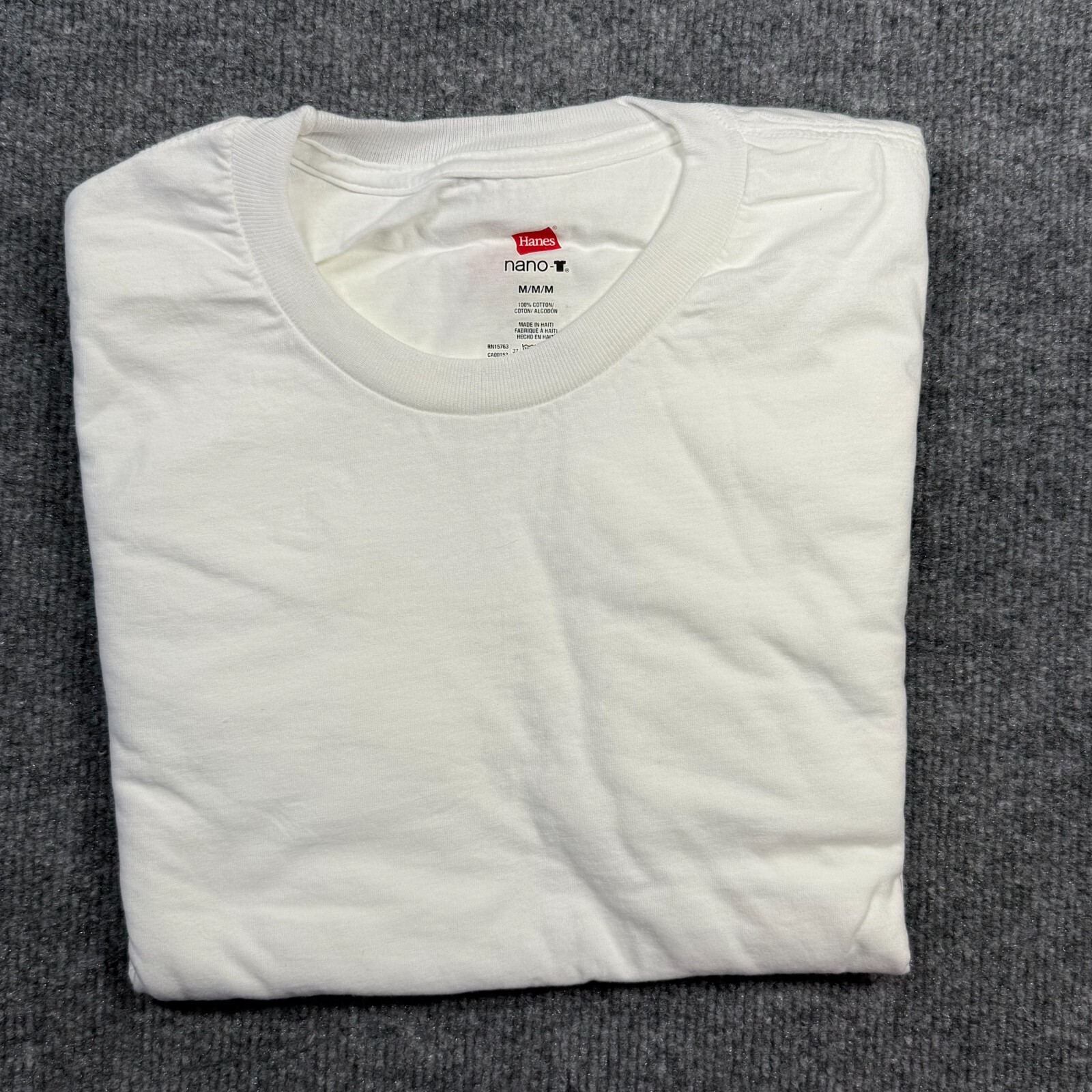 Lot of {2} Hanes Nano-T 100% Cotton Tee Short Sleeve Plain Basic T-Shirt