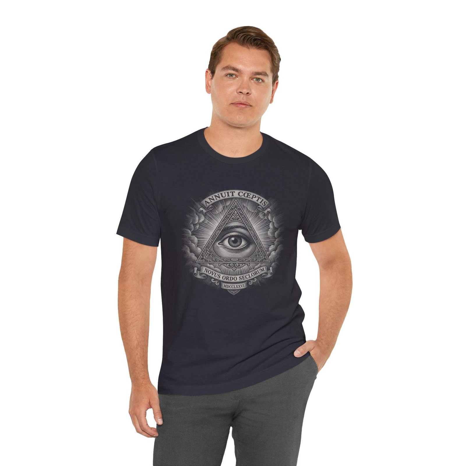 Eye of Providence T-Shirt | Illuminati All-Seeing Eye Masonic Symbol Tee