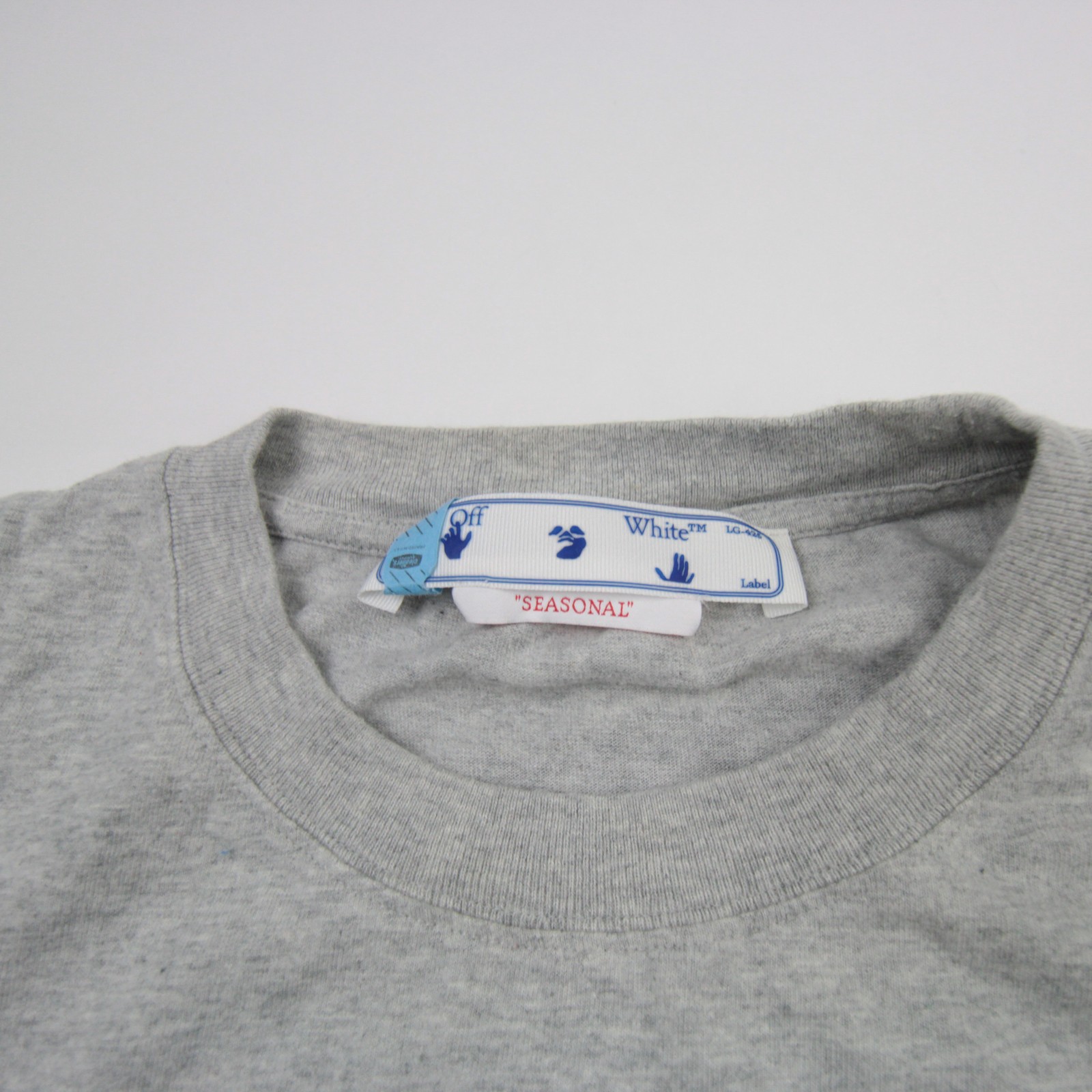 Off-White Short Sleeve Shirt Men’s Gray New with Tags L