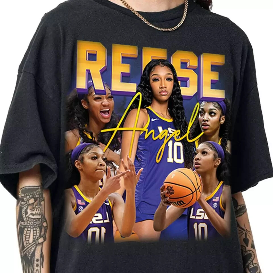 ANGEL REESE Vintage Shirt, Angel Reese Homage Tshirt, Angel Reese Fan Tees