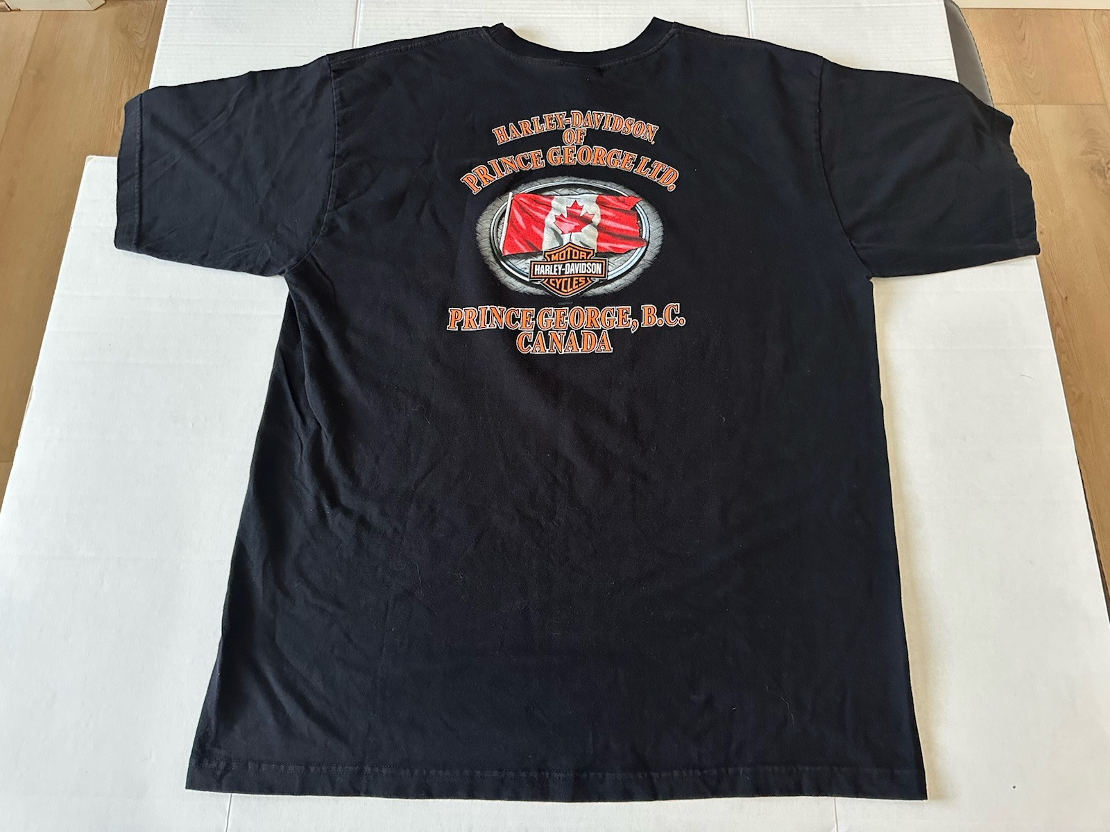 Harley Davidson Prince George, B.C. Canada 2007 Men’s Shirt Size 2XL. Made USA.