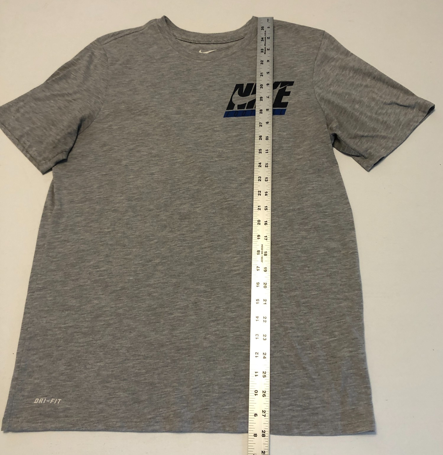 Nike Tee Athletic Heather Gray T-Shirt Sz M 2-Sided Illegal Use of Speed