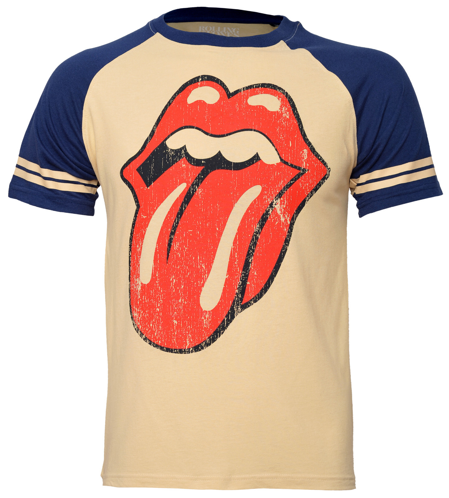 The Rolling Stones T-Shirt Lick Raglan Tongue Logo S – 2XL NEW
