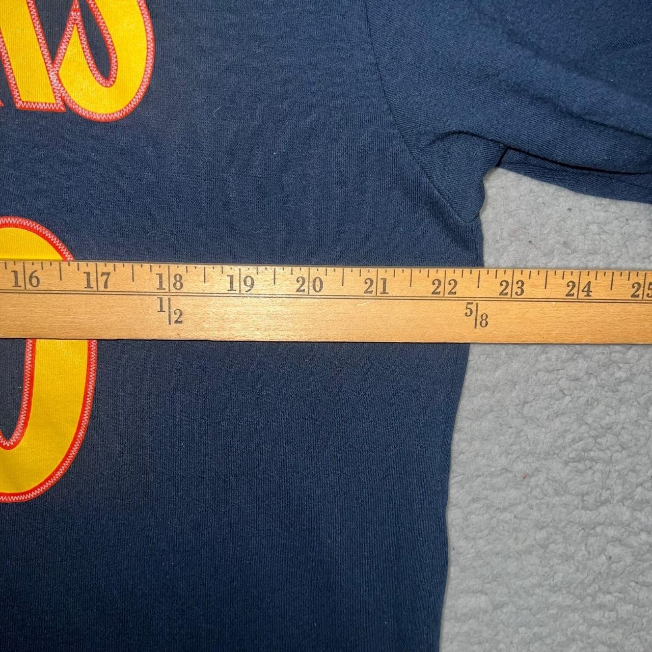 Mitchell Ness Golden State Warriors Stephen Curry T Shirt XL Blue #30 2-Sided