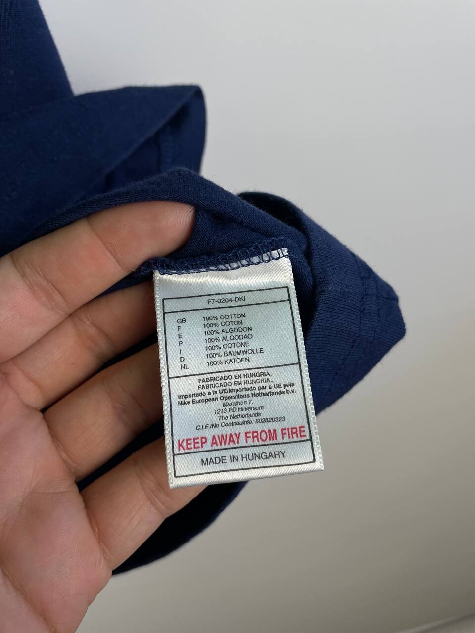 Nike Davidoff Swiss indoors tennis vintage 90s t-shirt blue XL