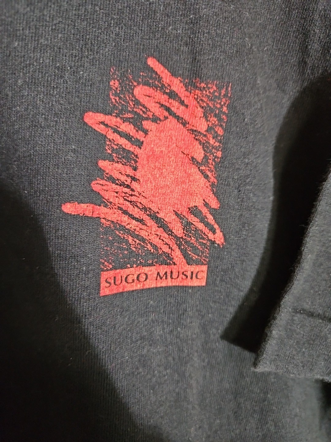 Vintage 90s FOTL Single Stitch Black Tee T Shirt Unknown Band Obscure Large