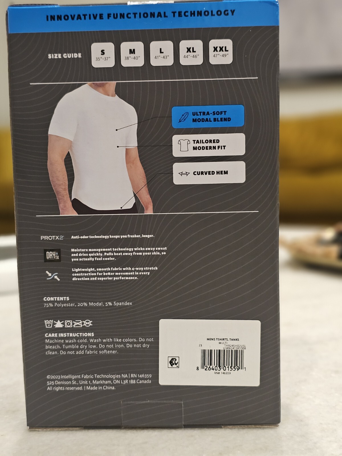 Threads Men’s Ultra-Soft Crewneck T-Shirt 2-Pack – Moisture Wicking, Anti-Odor L