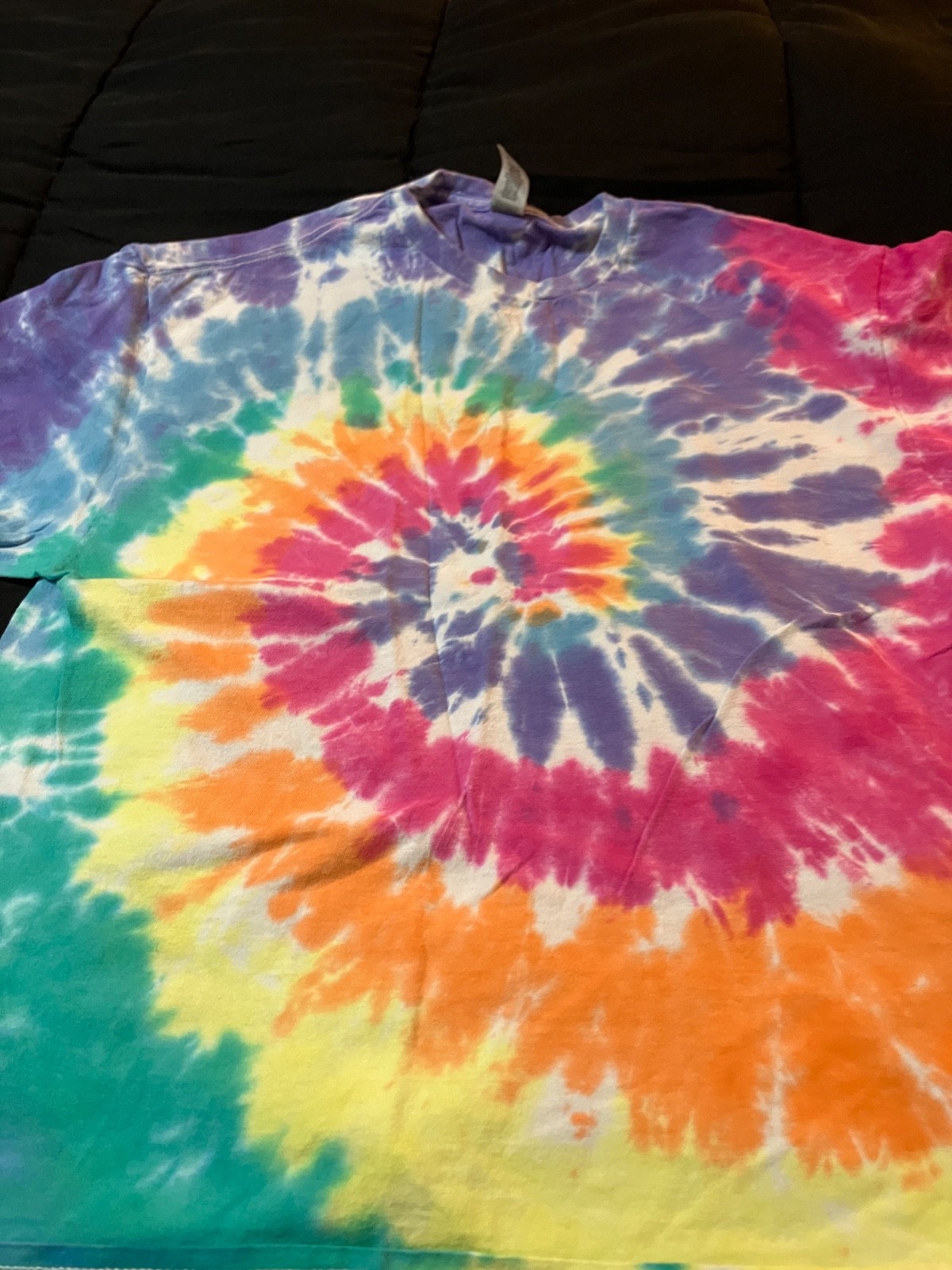 t-shirt tie-dyed multi color 1x new no tag