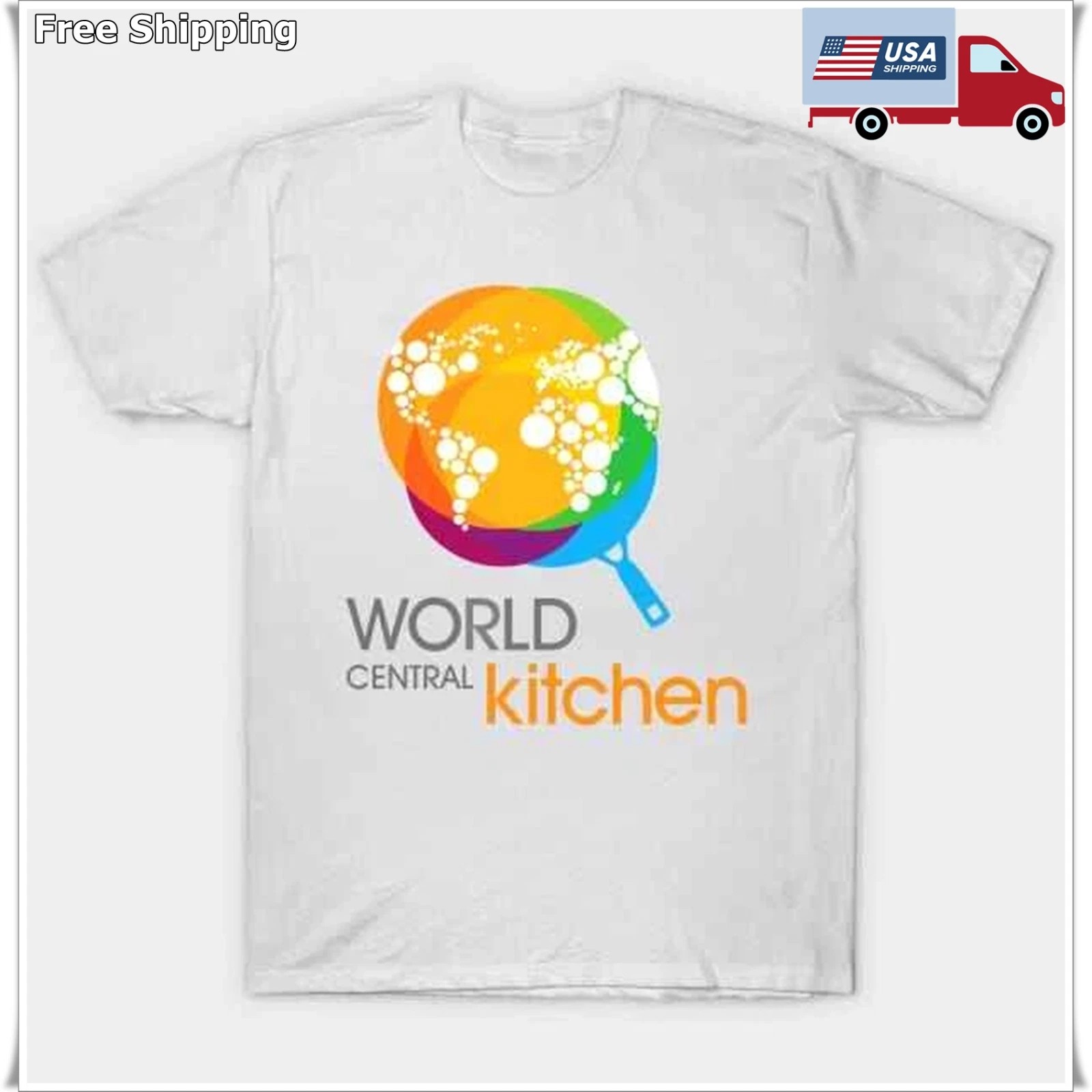 world central kitchen T Shirt S 5XL Fast Shipping