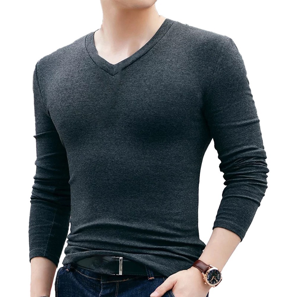 Top T Shirt Fall Spring Summer Activewear Blouse Long Sleeve Mens Slim Fit