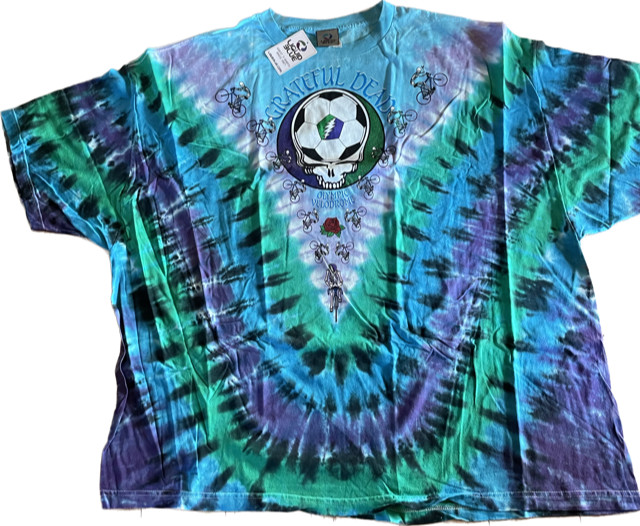 GRATEFUL DEAD-CAL STATE-TIE DYE T-SHIRT-SYF SOCCER-M,L,XL,2X.w/VINTAGE TAG 5X,6X