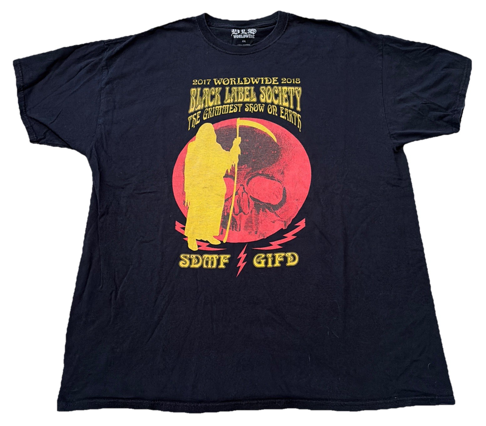 Black Label Society Greatest Show On Earth 2017-2018 Tour T-Shirt Size 2XL