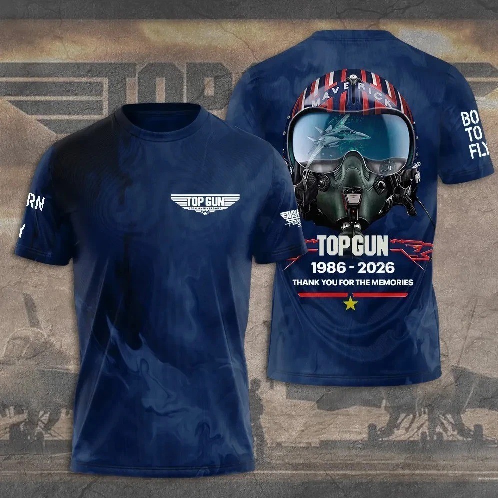 Top Gun 40th Anniversary 2026 AOP 3D T-Shirt