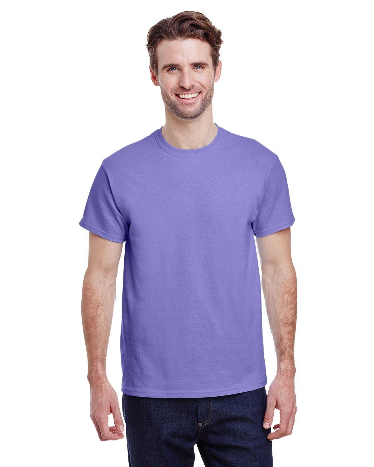 Gildan G500 Adult Solid Heavy Cotton Tee Plain Blank Casual T-Shirt