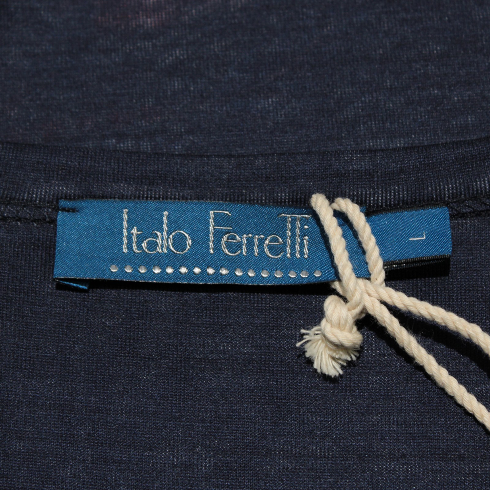Italo Ferretti NWT Short Sleeve T-Shirt Size L in Blue/Yellow/Multi 100% Cotton
