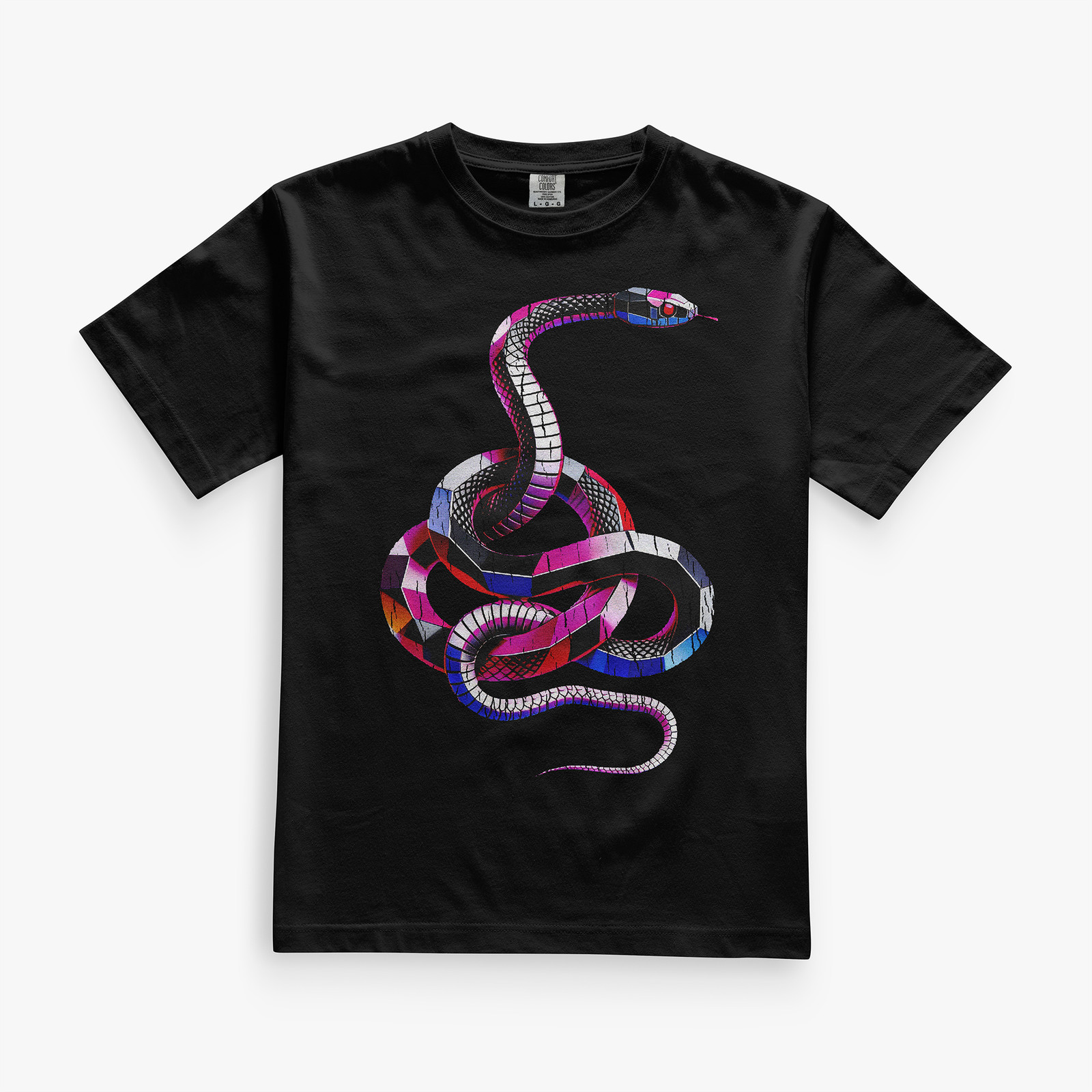 Prism Serpent Tee – Comfort Colors C1717 – Adult Heavyweight Short Sleeve