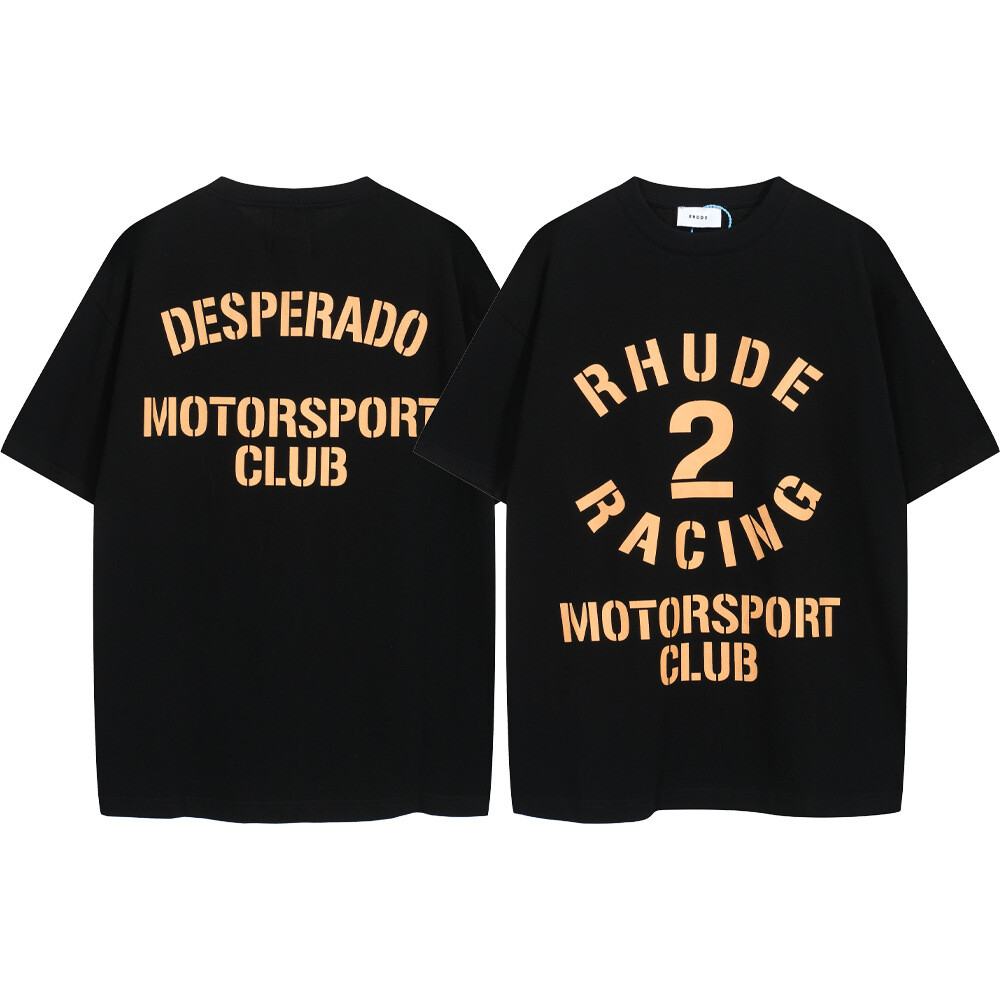 🎁🎁33Style Men Women RHUDE High Quality Cotton Short Sleeve Polo T-Shirt S-2XL