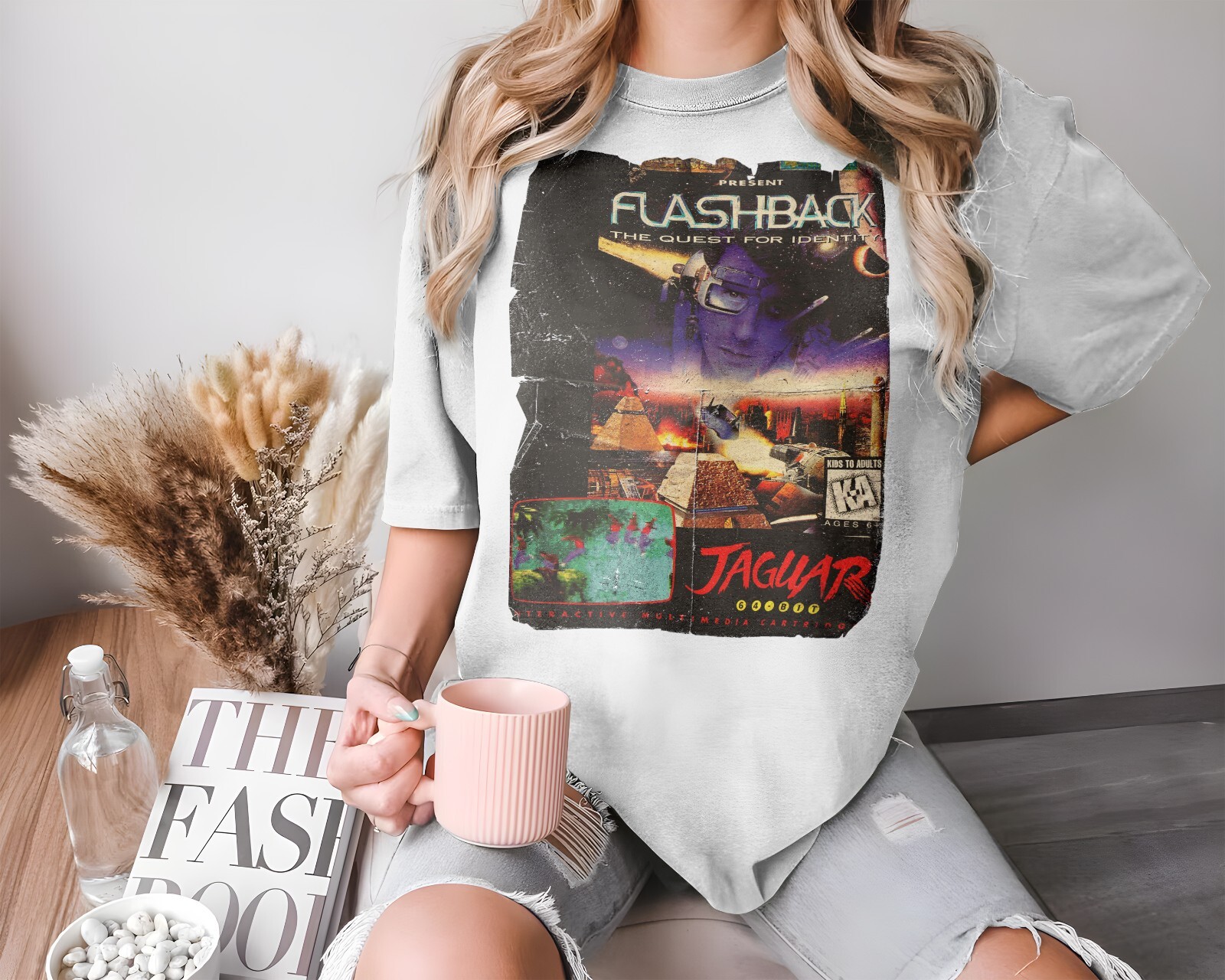 Flashback The Quest for Identity – 32 bit Game Art T-Shirt 8 Colors Sizes S-5XL