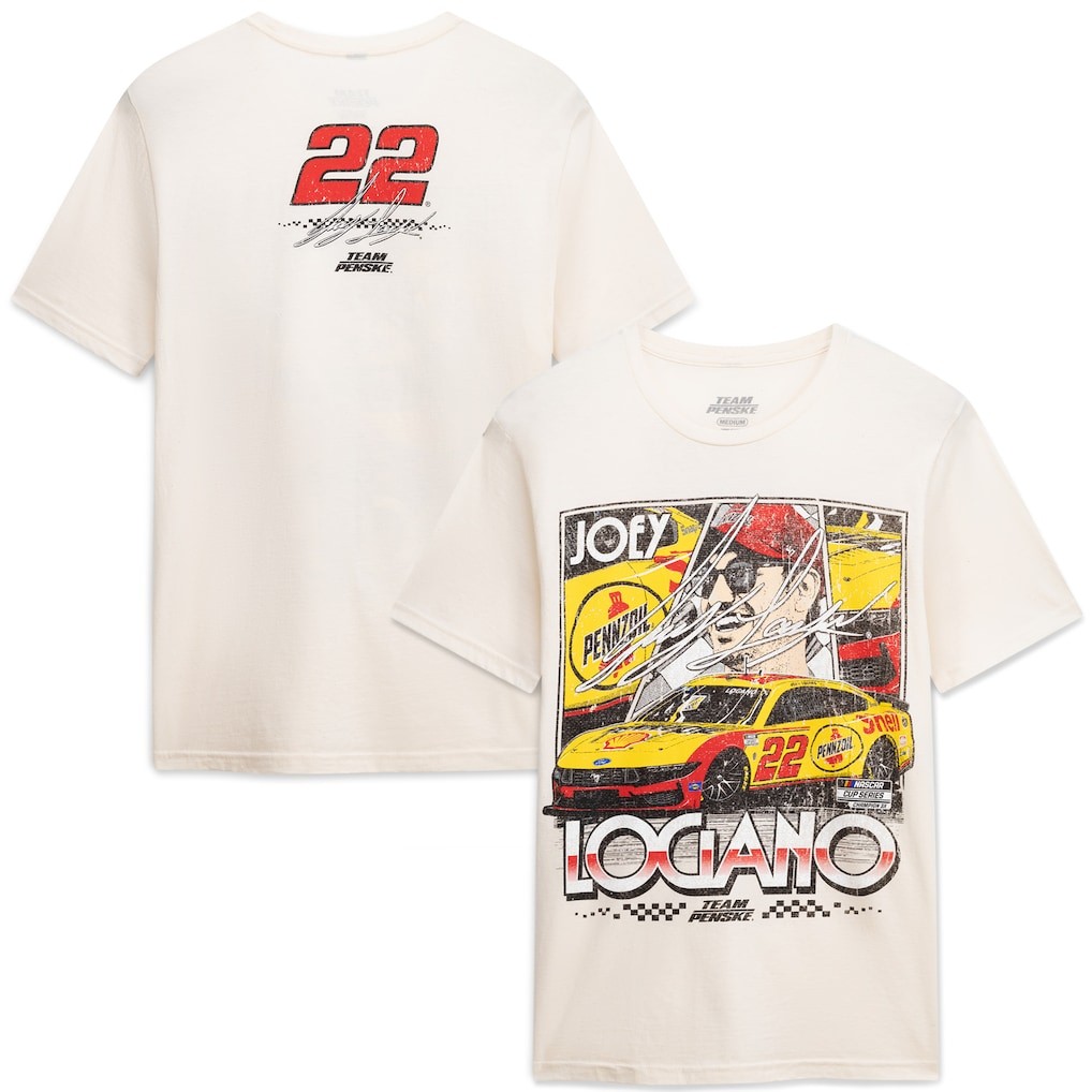 Joey Logano #22 Shell Pennzoil Comic Book Racing T Shirt Fan Tee