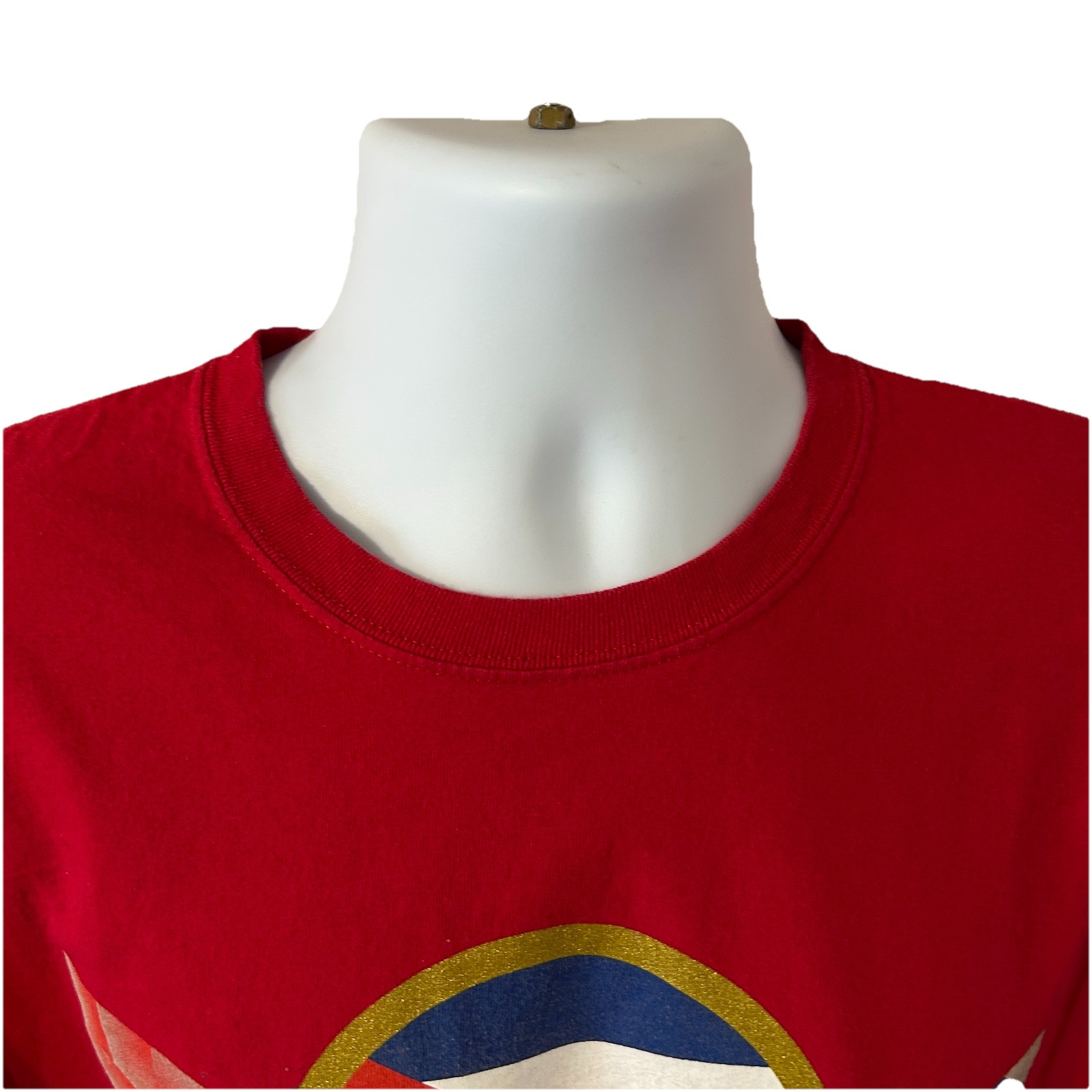 Cuba Soccer National Team Gold Cup Shirt Men 2XL Red Short Sleeve Cuban Flag