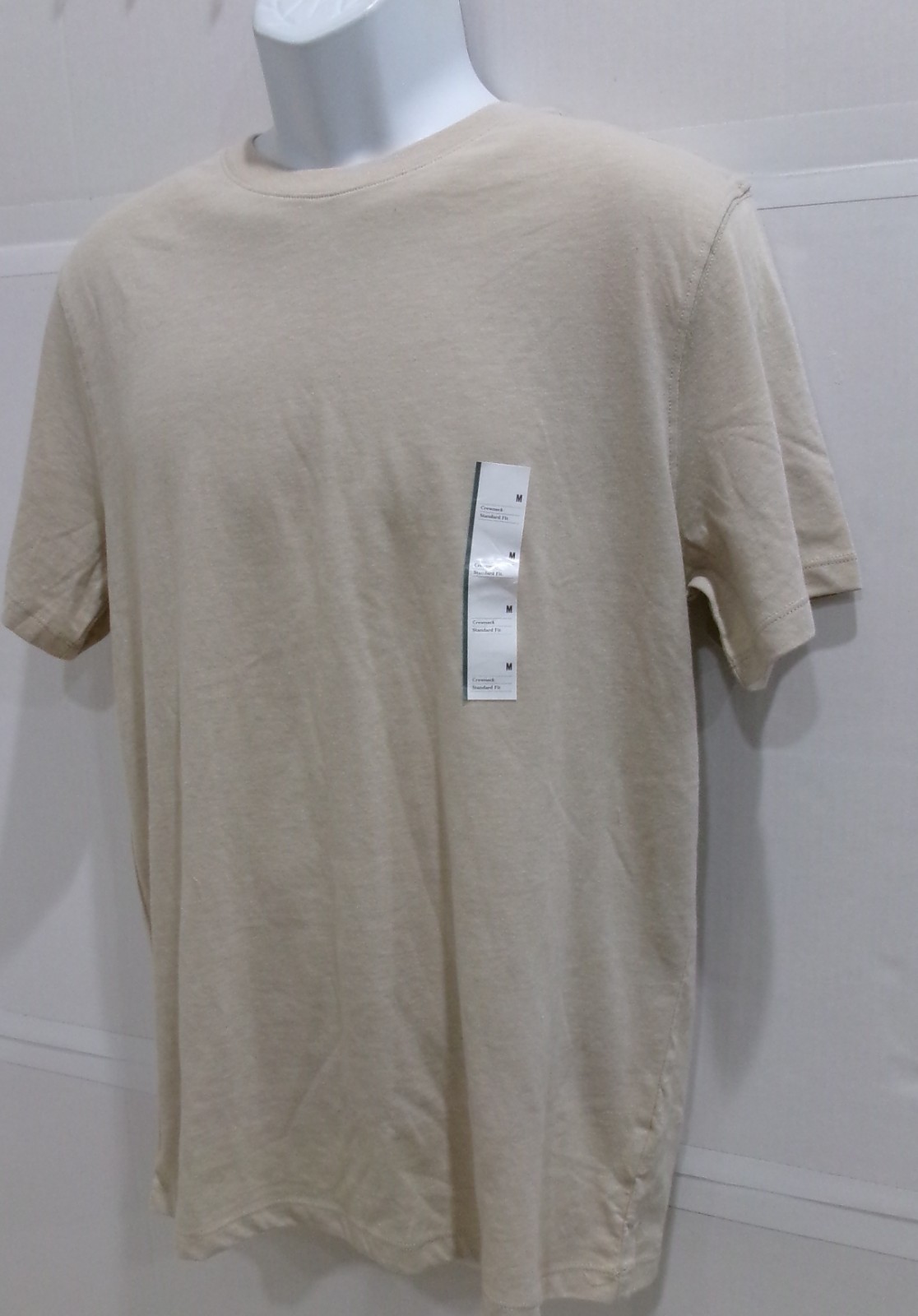 Men’s M Every Wear Short Sleeve T-Shirt Goodfellow Oatmeal Light Cotton Blend
