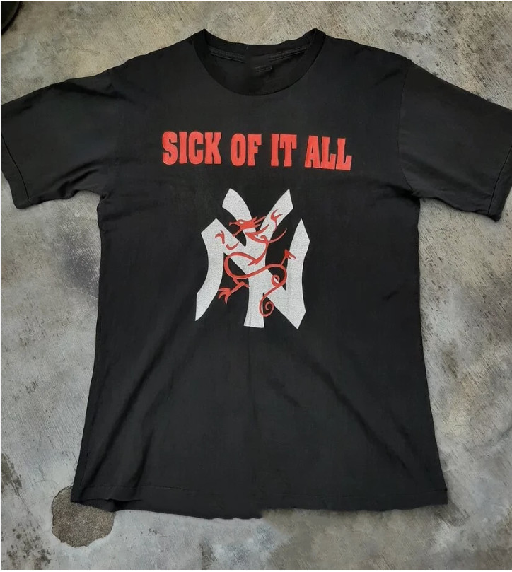 Sick of It All Gift For Fans Black T-Shirt Cotton All Size