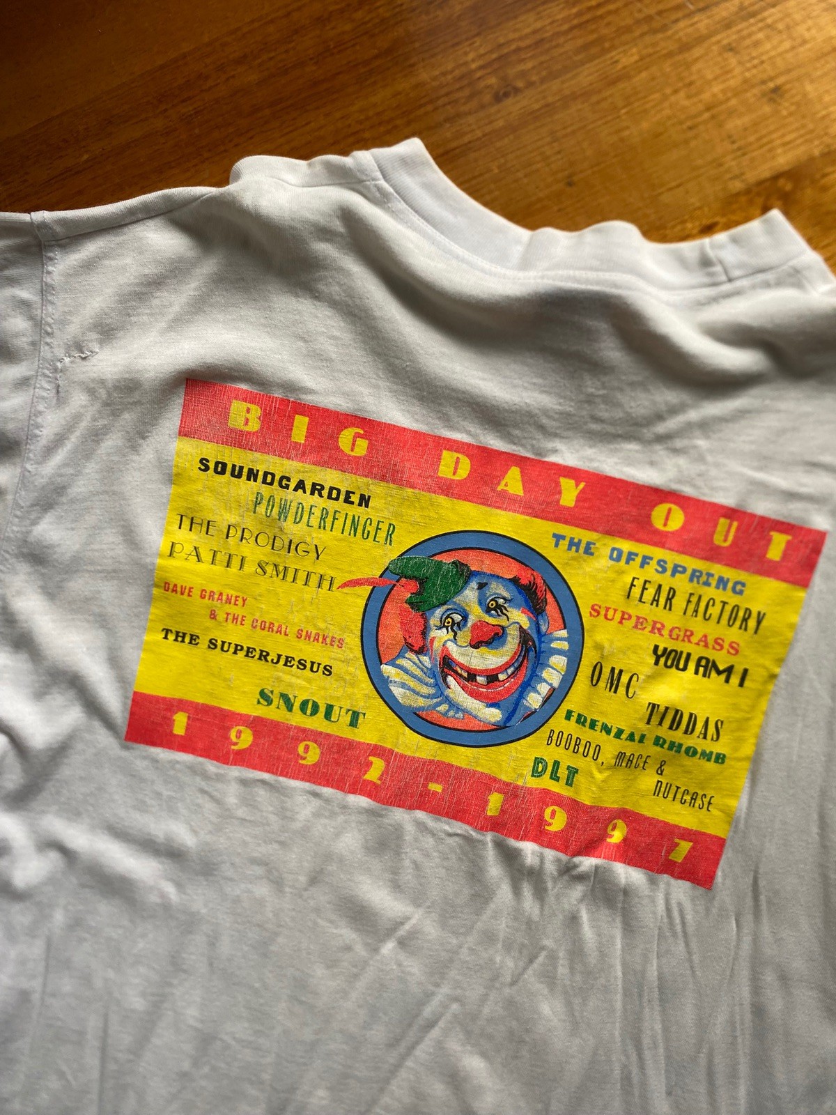 Vintage 1997 Big Day Out Tee Size Large