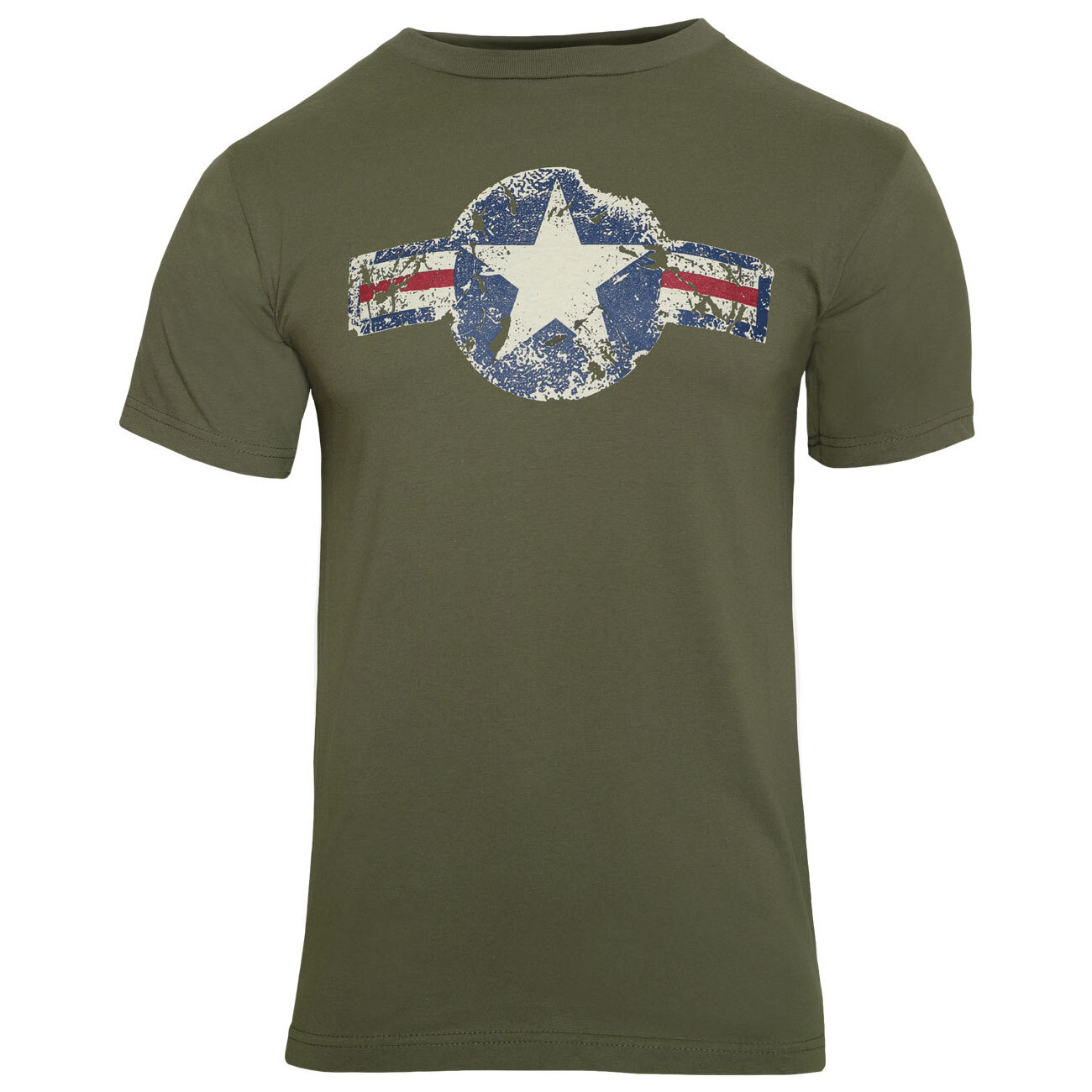 Vintage Army Air Corp Olive Drab T-Shirt Retro OD Tee Shirt