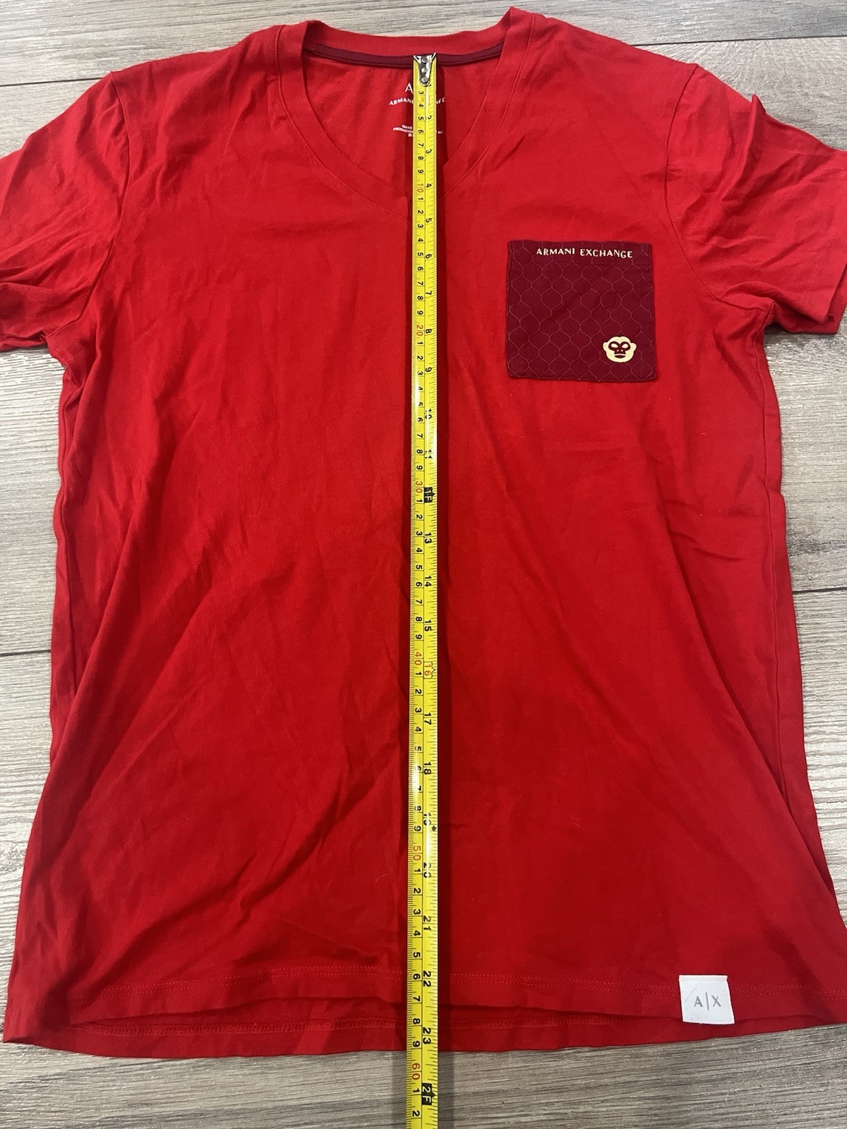 Armani Exchange Men’s Short Sleeve T-Shirt Red XS