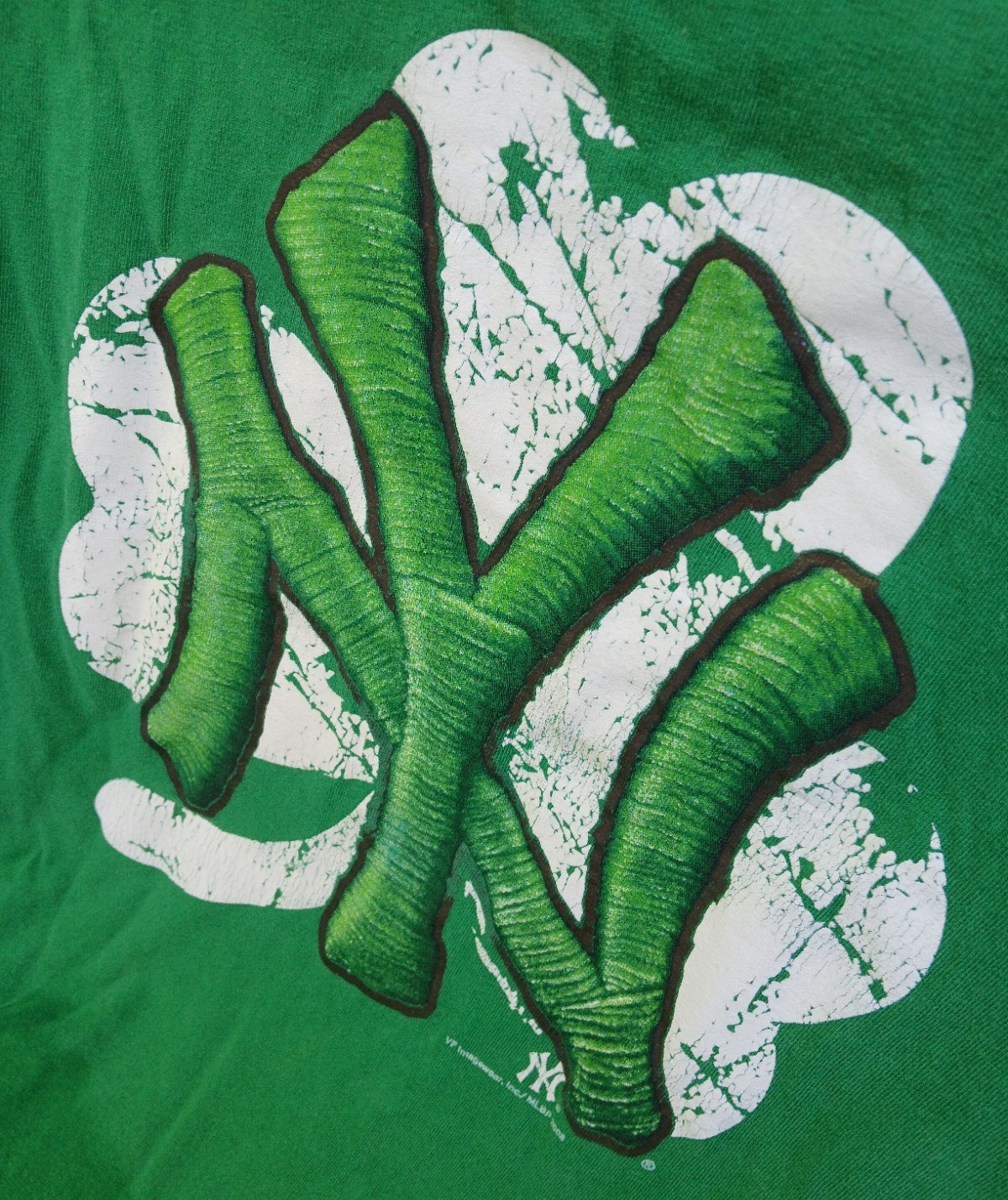 Genuine Merchandise MLB New York Yankees Green Cotton Crew Tee Regular Fit L