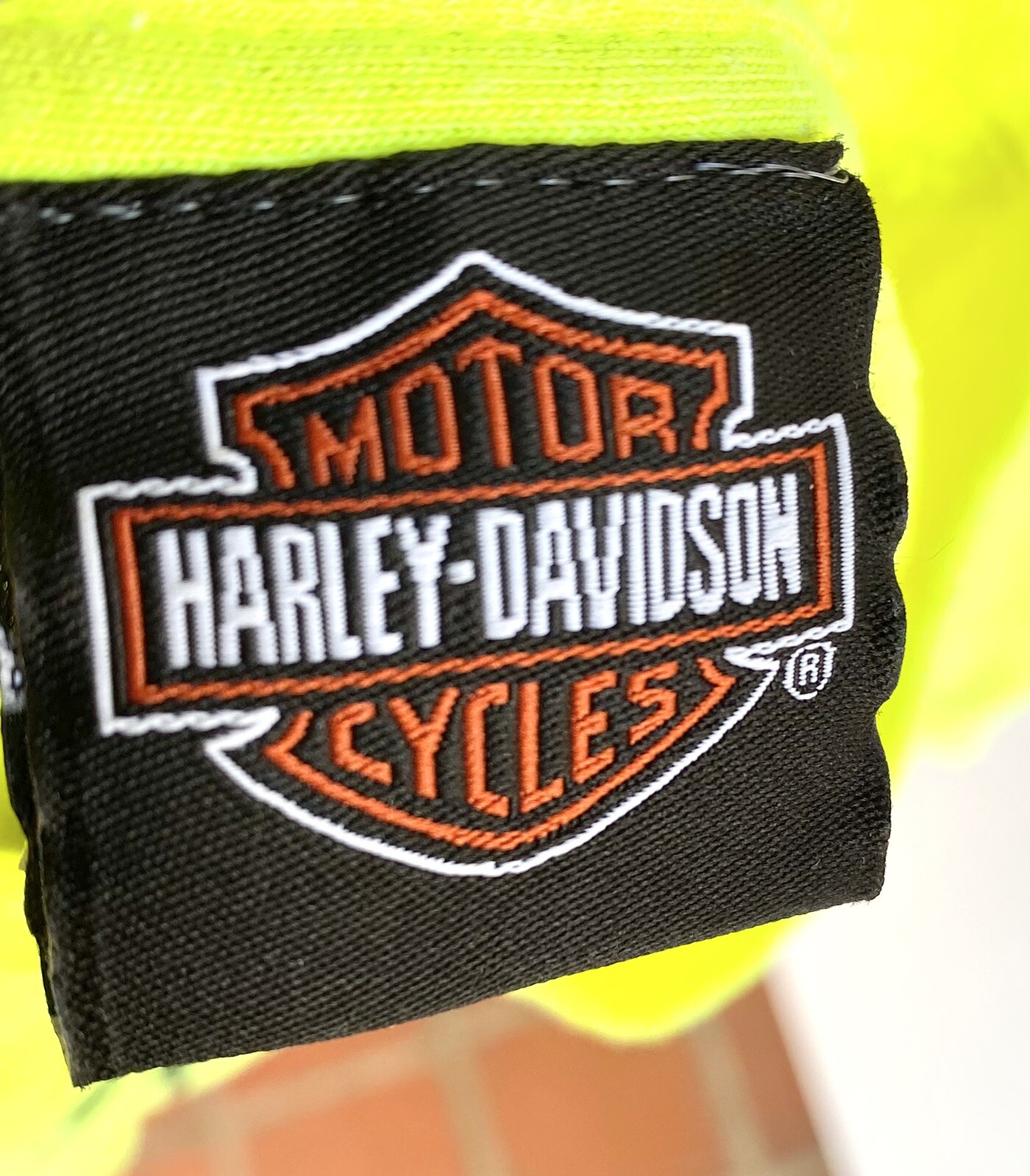 Men’s 2015 Harley Davidson Of U.A.E. Dubai Neon Green T-Shirt sz XL