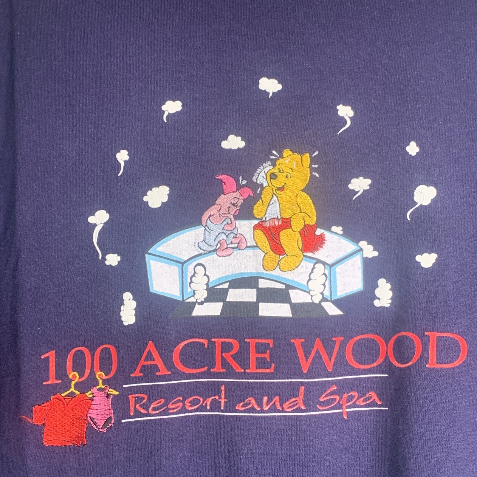 Disney Originals Single Stitch Embroidered Shirt 100 Acre Wood Resort and Spa