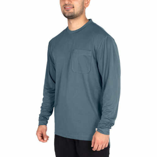 Wrangler Men’s Micro Pique Long Sleeve Tee, 1 or 2- Shirt