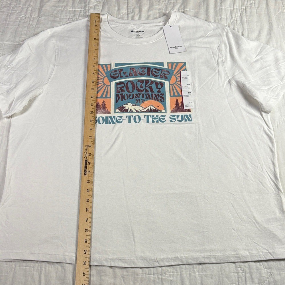 Glacier Rocky Mountains Mt Graphic T-Shirt XXL NWT