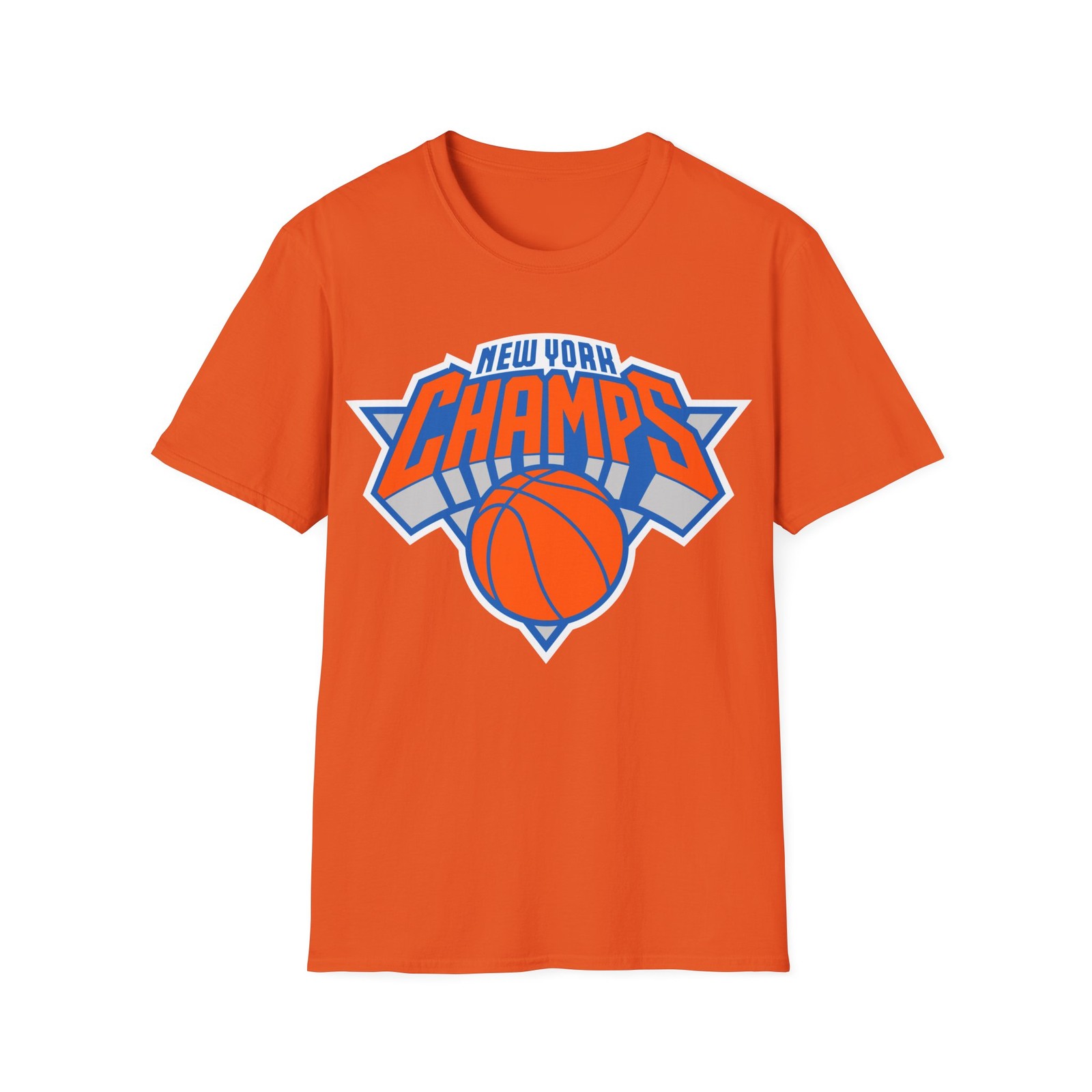 New York Knicks World Champs Basketball T-Shirt | Orange Tshirt