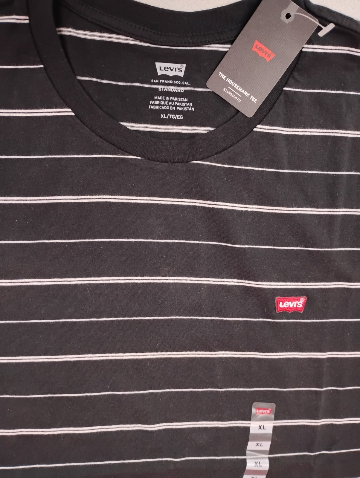 AUTHENTIC LEVI’S CLASSIC RED TAB STRIPE PATCHED LOGO T SHIRT 568090162