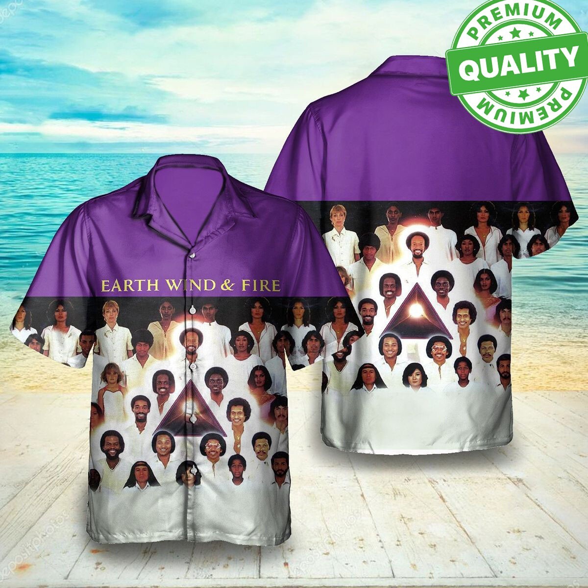 Earth Wind And Fire Faces Album Hawaiian 3D AOP Shirt Unisex S-5XL EM0732