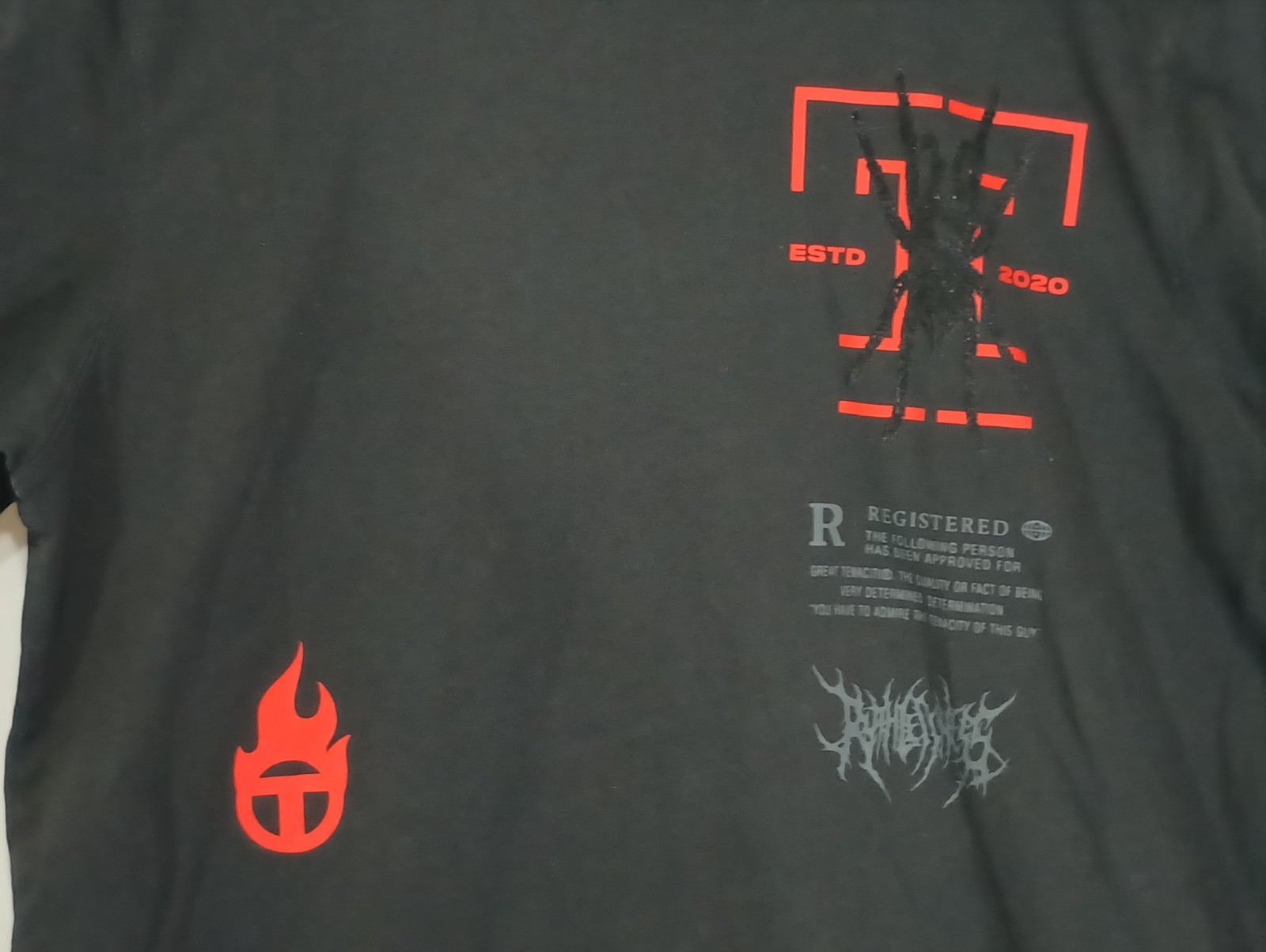 Tenaciti Studios Staple 2 (Nu Spider)Tarantula Graphic T-Shirt Black Size M