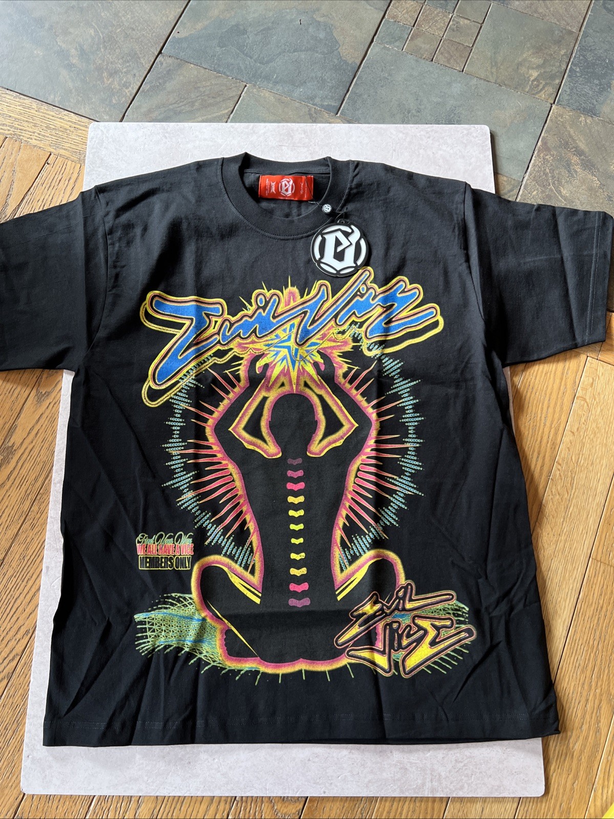 Evil Vice Red Tag Find Your Way Limited Edition Heavyweight Xl T Shirt Blk