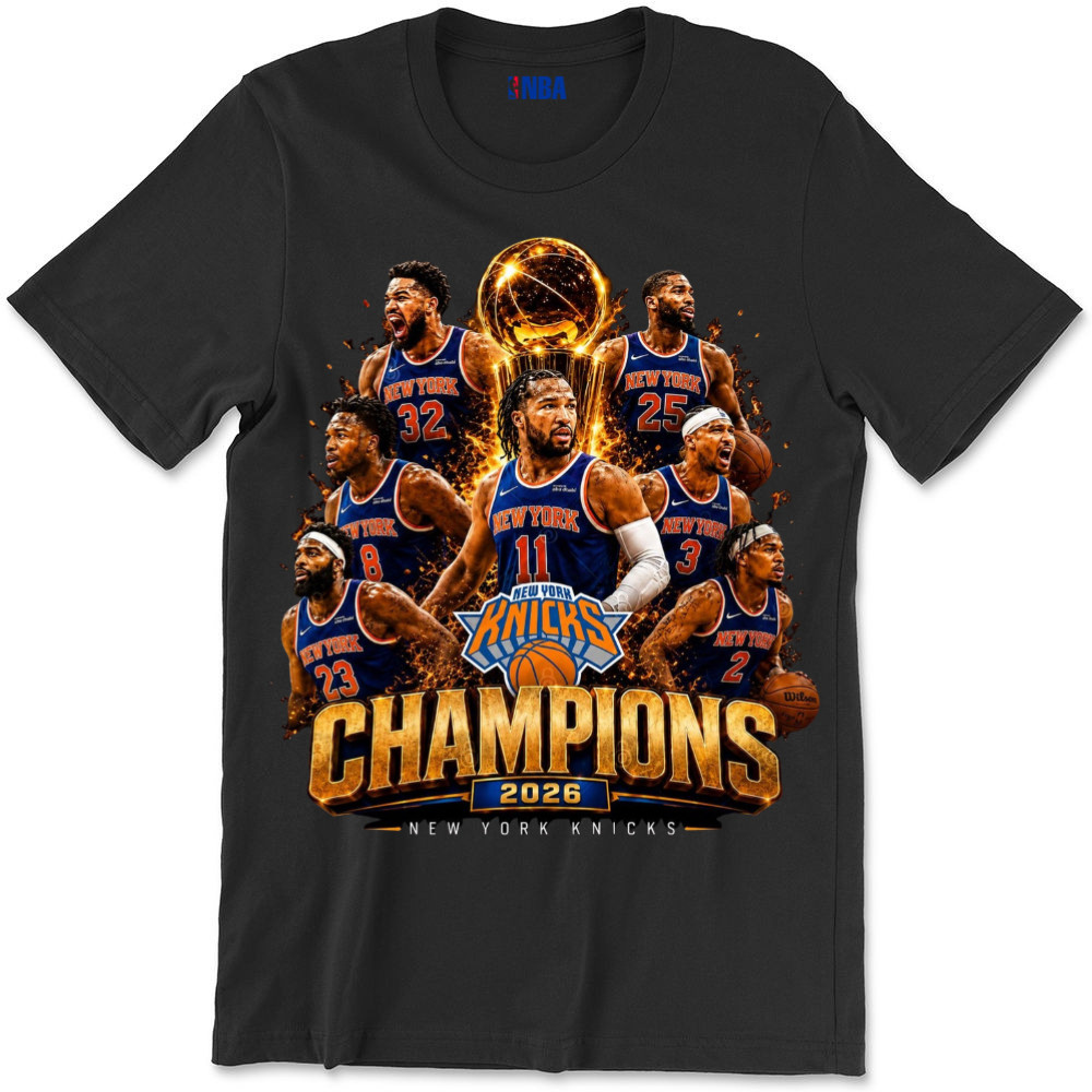 Knicks Champions 2026 Shirt Basketball Fan Graphic Tee