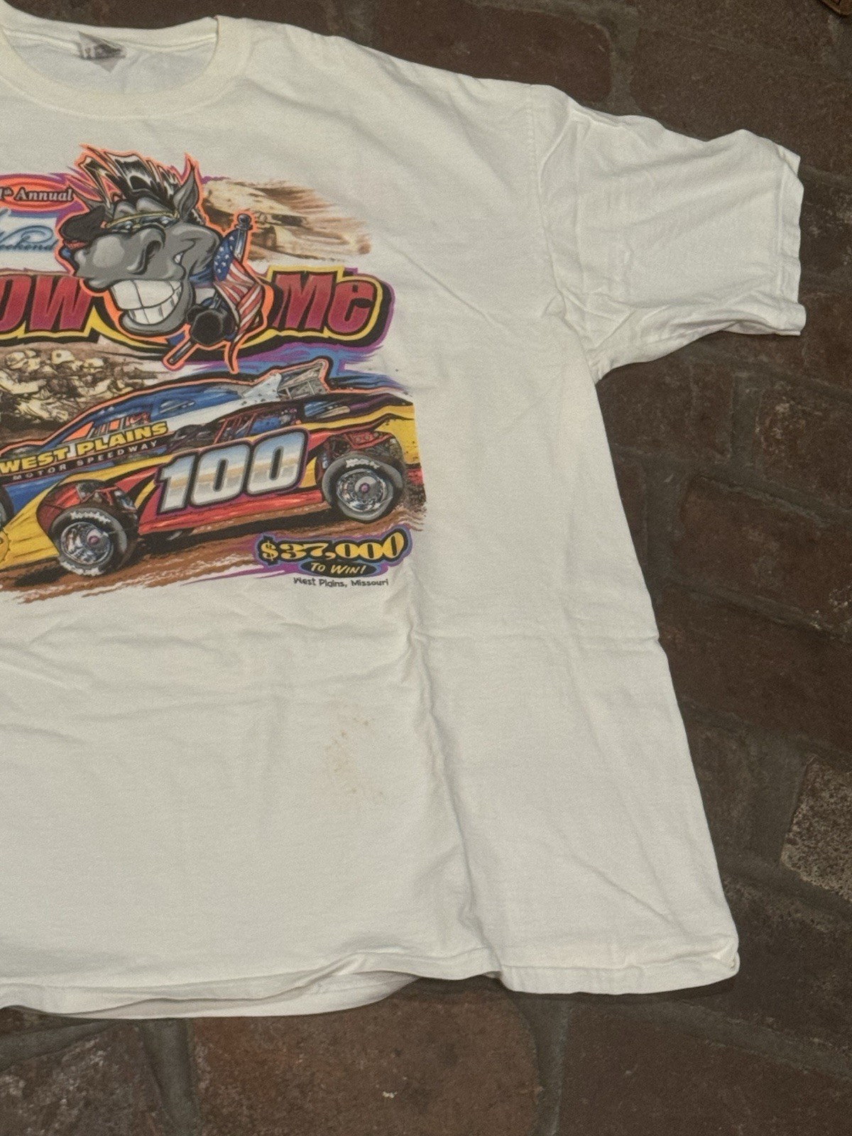 VTG 2003 Show-Me 100 Dirt Track Racing T-Shirt West Plains Speedway Size 3XL