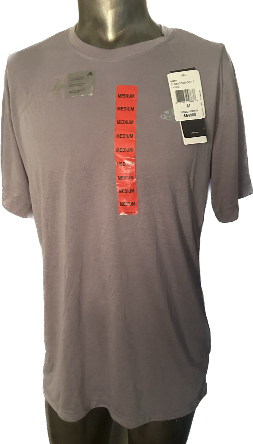 Adidas performance climalite 100% polyester crew neck Men shirt Size Medium new