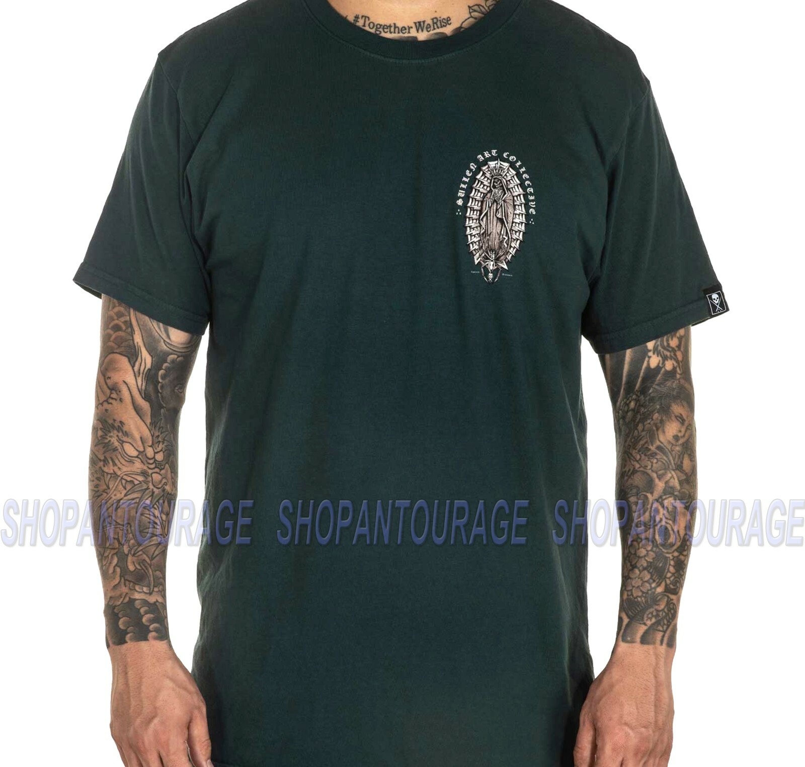 Sullen Hrspanks SCM3633 New Short Sleeve Graphic Tattoo Skull T-shirt For Men